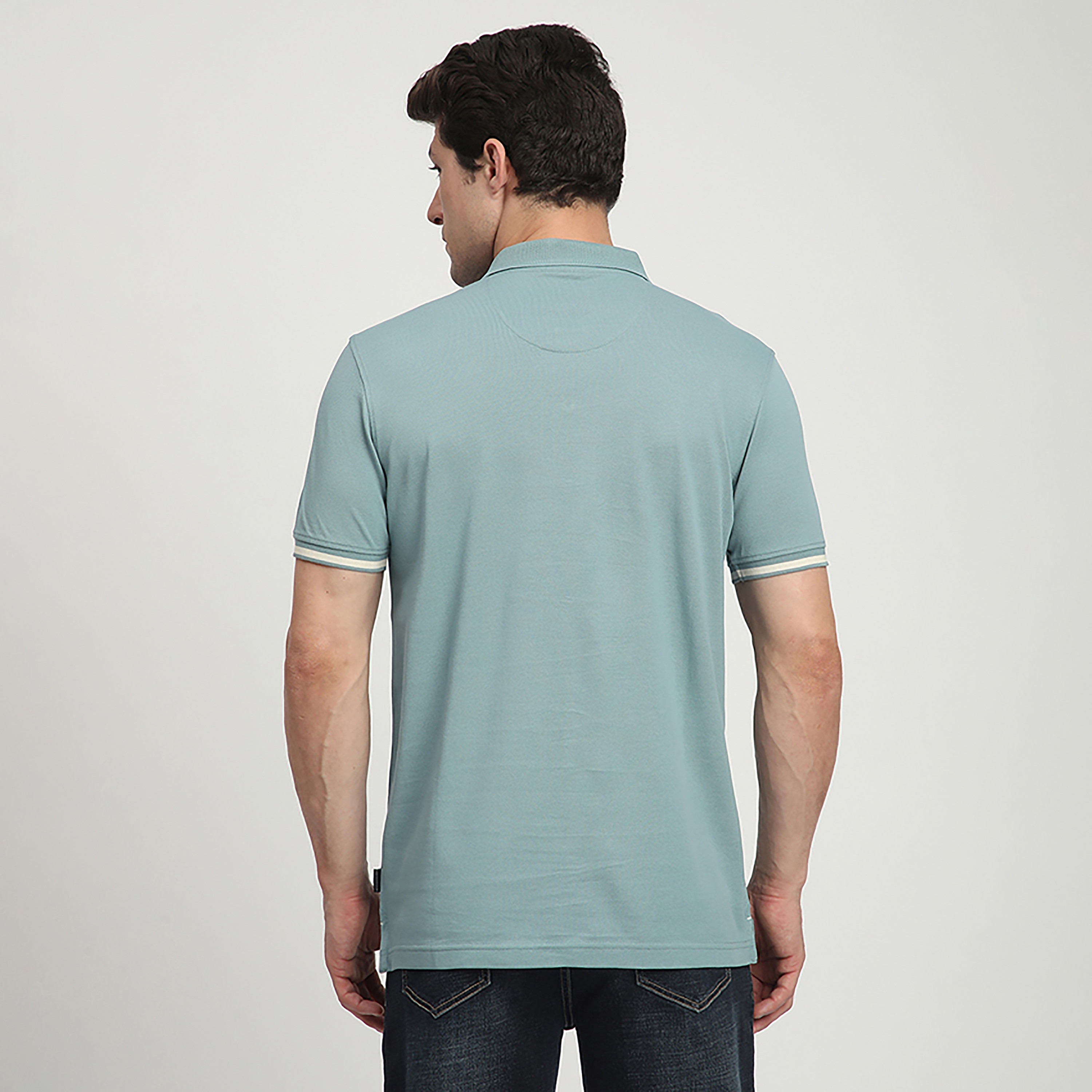 تي شيرت بولو رجالي سادة بأكمام قصيرة وياقة من بيفرلي هيلز بولو كلوب-men-clothing-tshirtsandpolos-polos-image-8