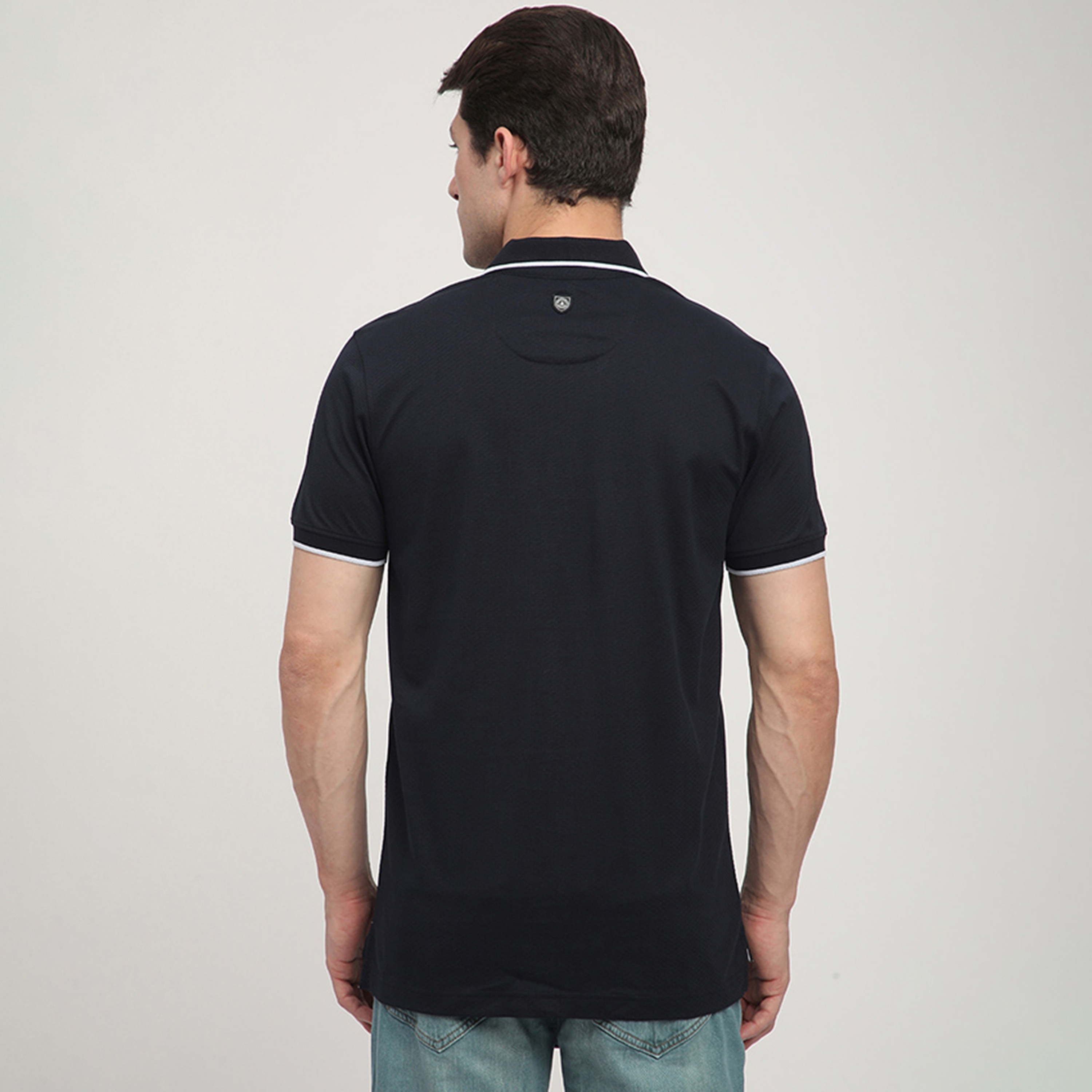 Beverly Hills Polo Club Textured Collared Short Sleeves Men's Polo T-Shirt-men-clothing-tshirtsandpolos-polos-image-4