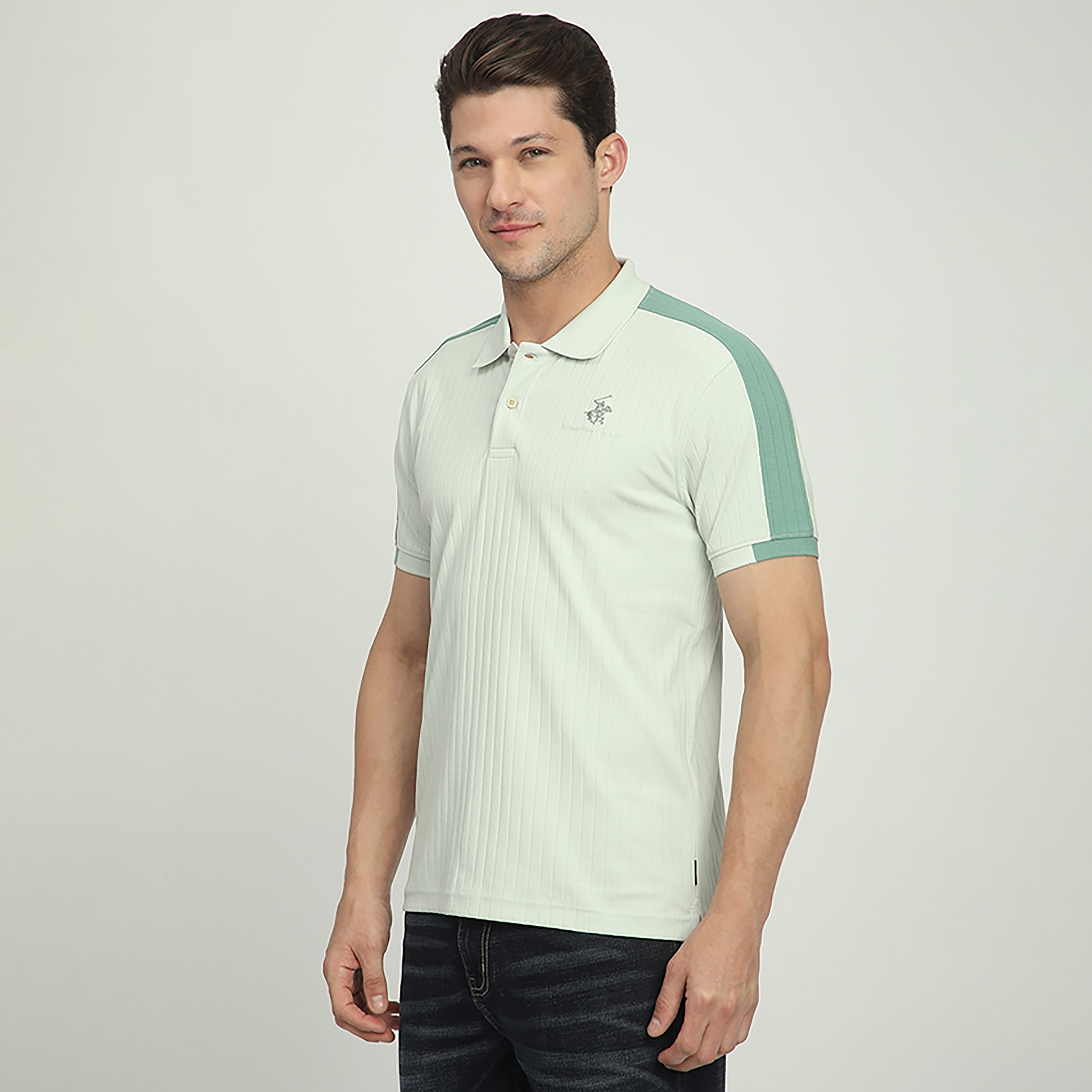 تي شيرت بولو رجالي بأكمام قصيرة وياقة مضلعة من بيفرلي هيلز بولو كلوب-men-clothing-tshirtsandpolos-polos-image-2