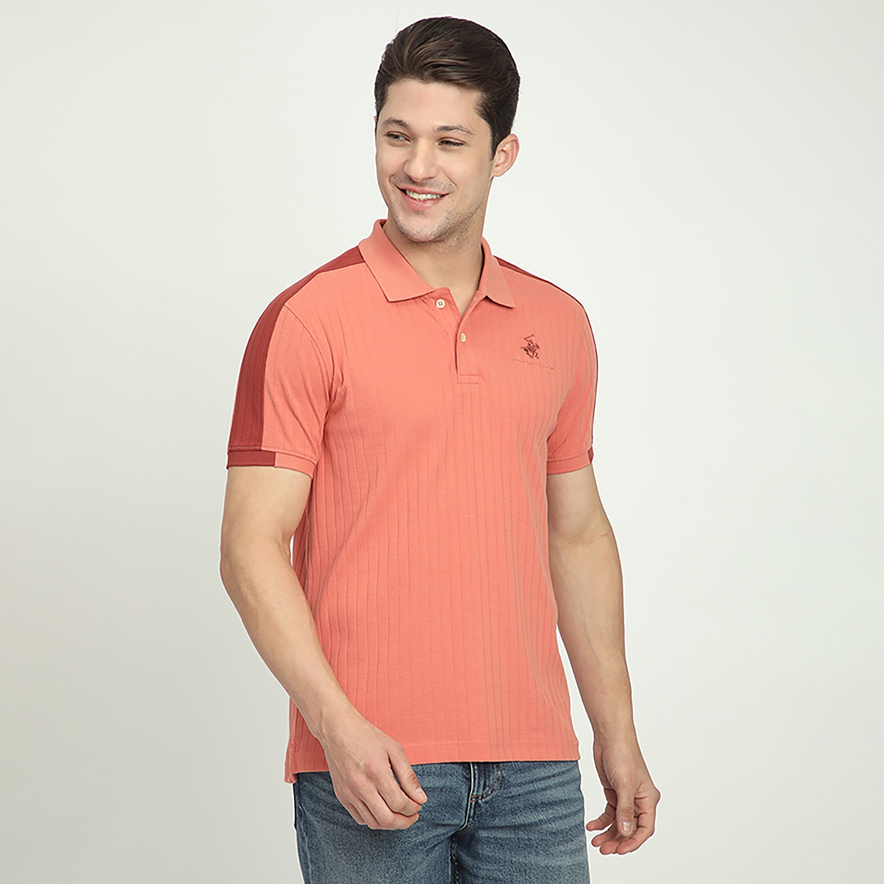 تي شيرت بولو رجالي بأكمام قصيرة وياقة مضلعة من بيفرلي هيلز بولو كلوب-men-clothing-tshirtsandpolos-polos-image-7