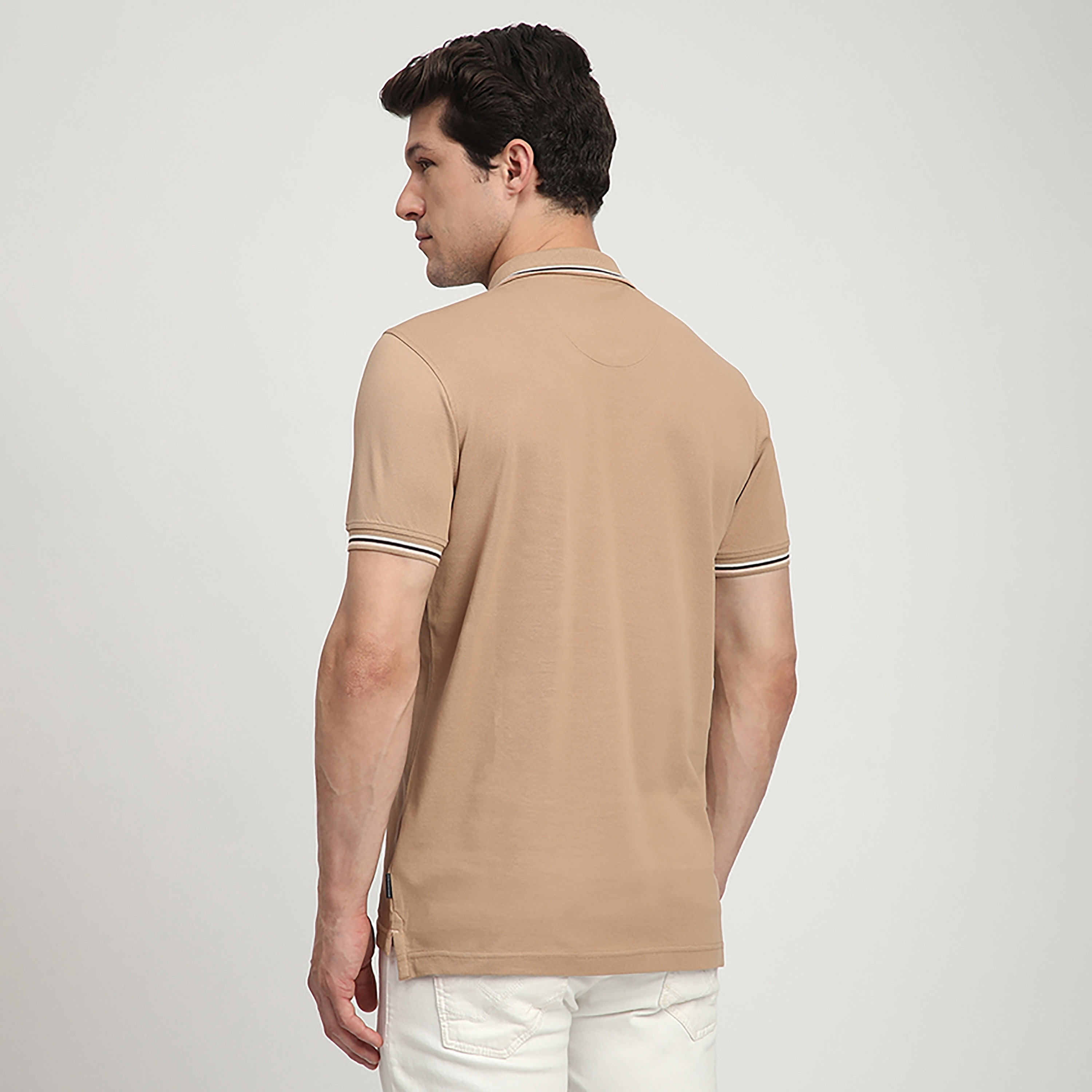 تي شيرت بولو رجالي سادة بأكمام قصيرة وياقة من بيفرلي هيلز بولو كلوب-men-clothing-tshirtsandpolos-polos-image-4