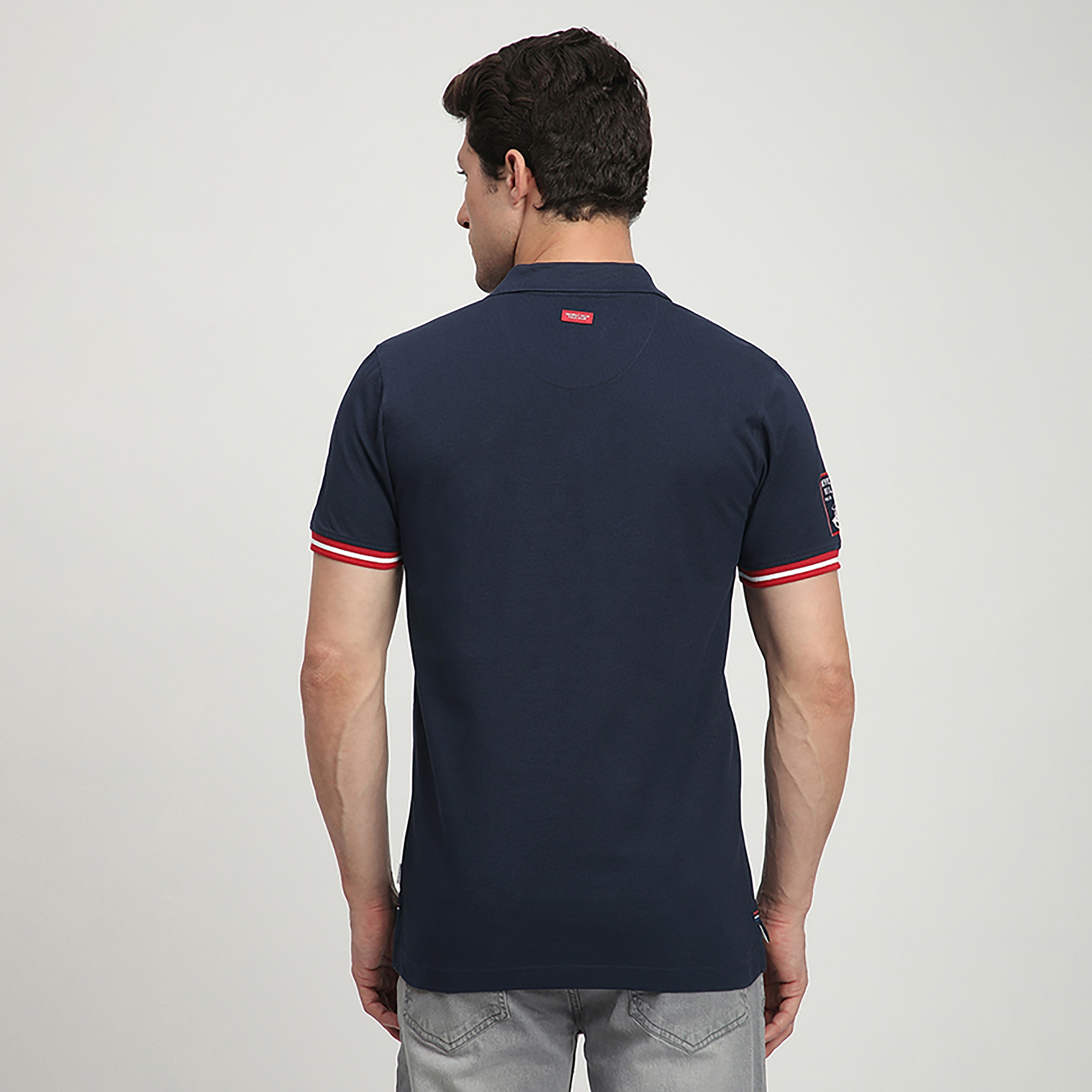 تي شيرت بولو رجالي مخطط بأكمام قصيرة وياقة من بيفرلي هيلز بولو كلوب-men-clothing-tshirtsandpolos-polos-image-4