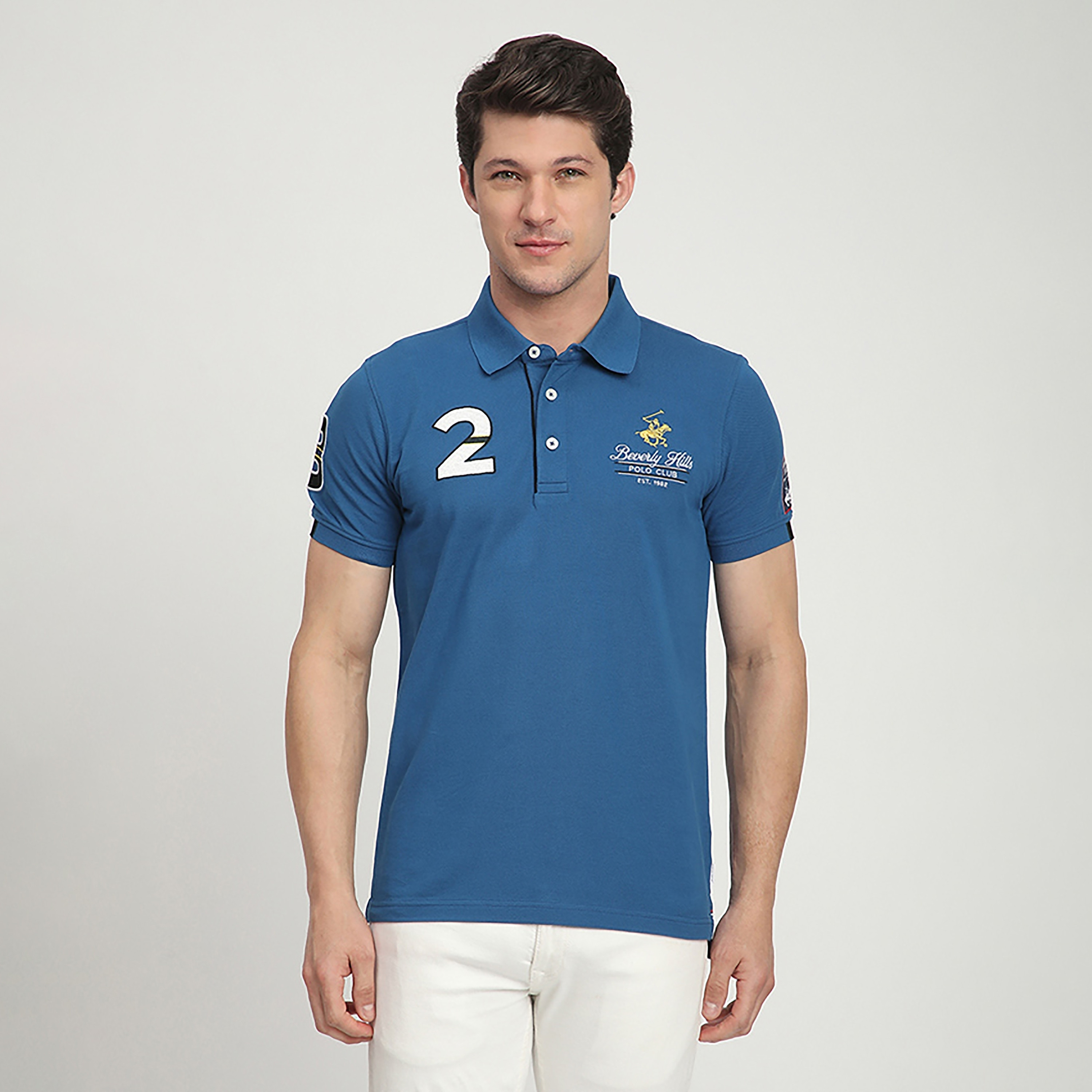 Beverly Hills Polo Club Embroidered Logo Collared Short Sleeves Men's Polo T-Shirt-men-clothing-tshirtsandpolos-polos-image-6