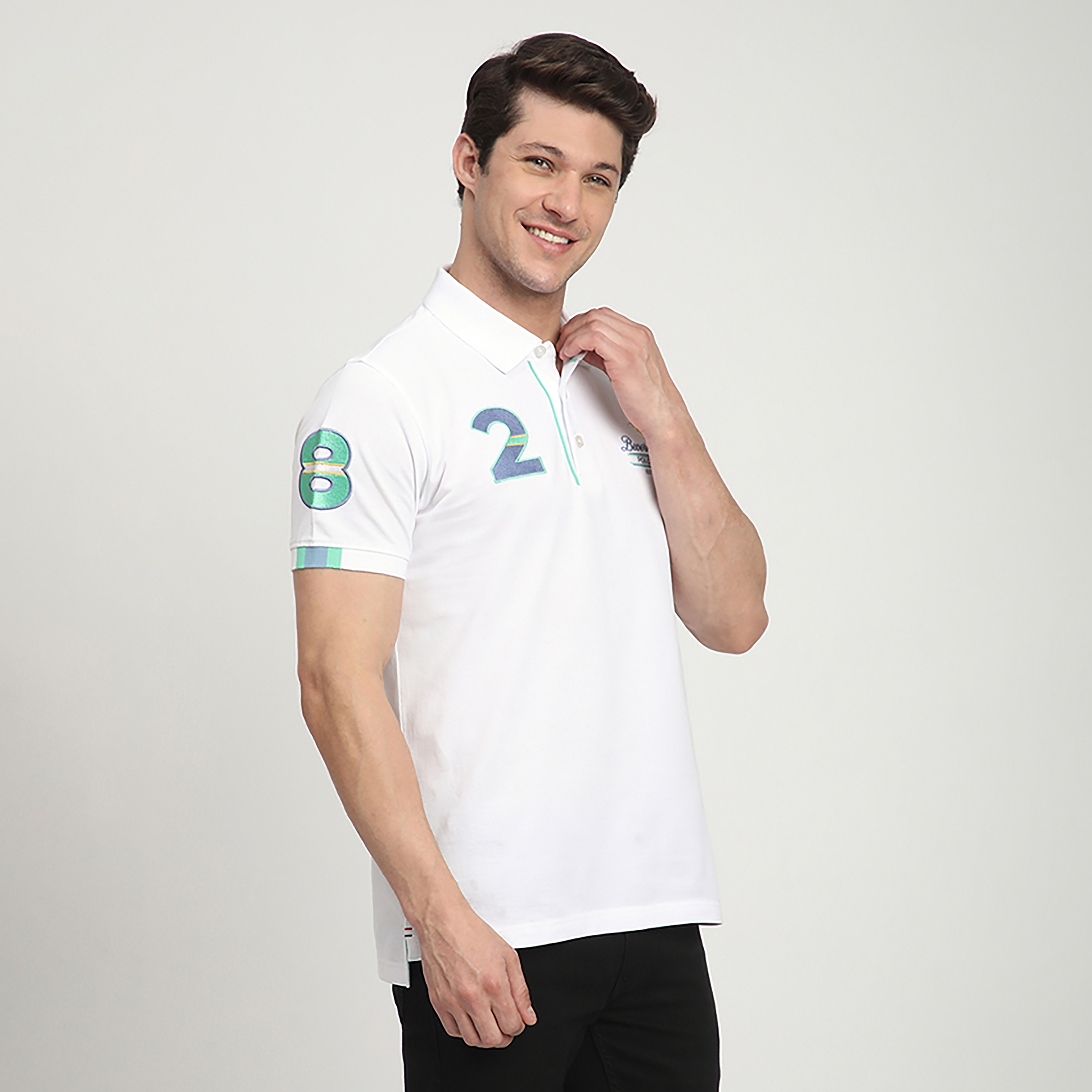 Beverly Hills Polo Club Embroidered Logo Collared Short Sleeves Men's Polo T-Shirt-men-clothing-tshirtsandpolos-polos-image-3