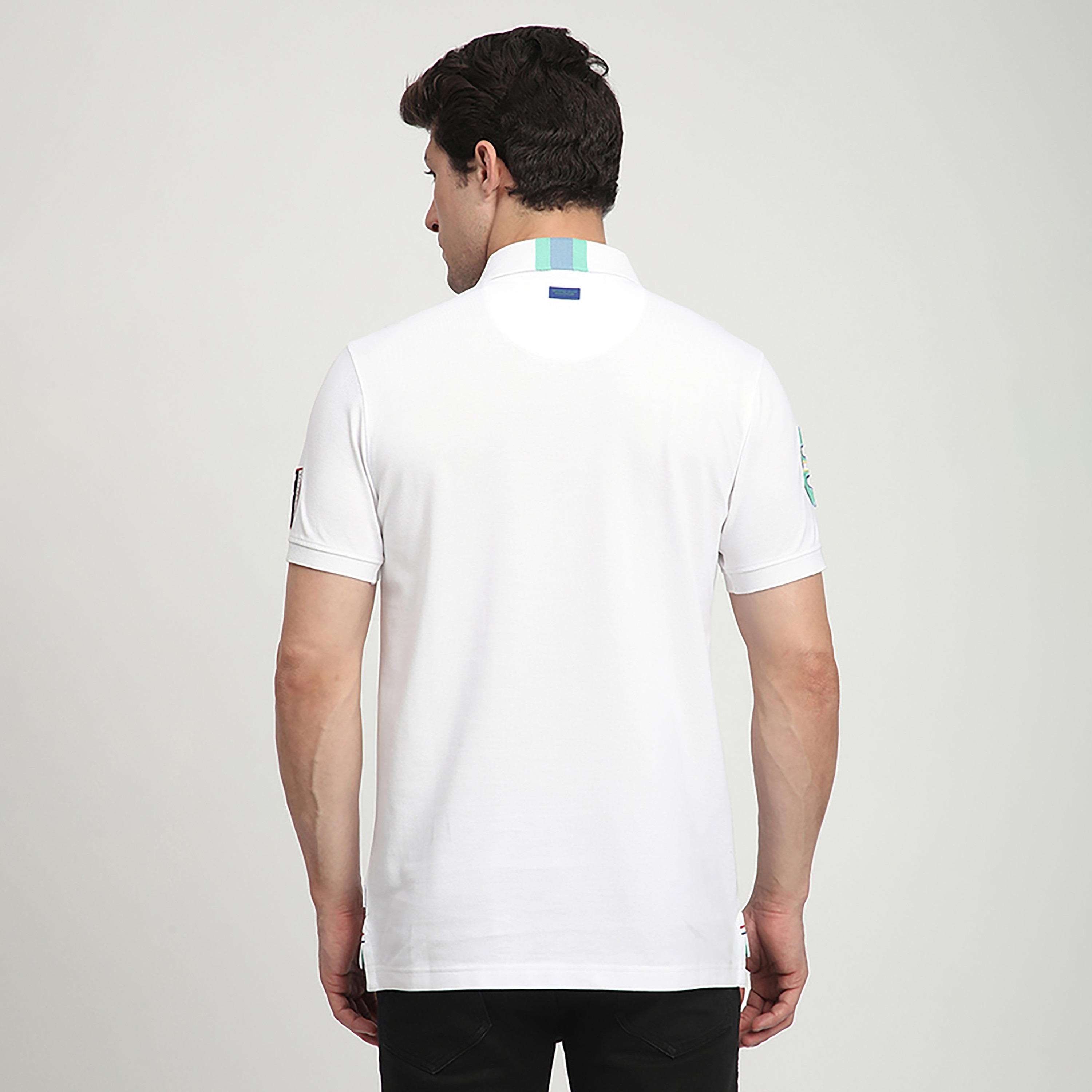 تي شيرت بولو رجالي بأكمام قصيرة وياقة مطرزة بشعار من بيفرلي هيلز بولو كلوب-men-clothing-tshirtsandpolos-polos-image-4