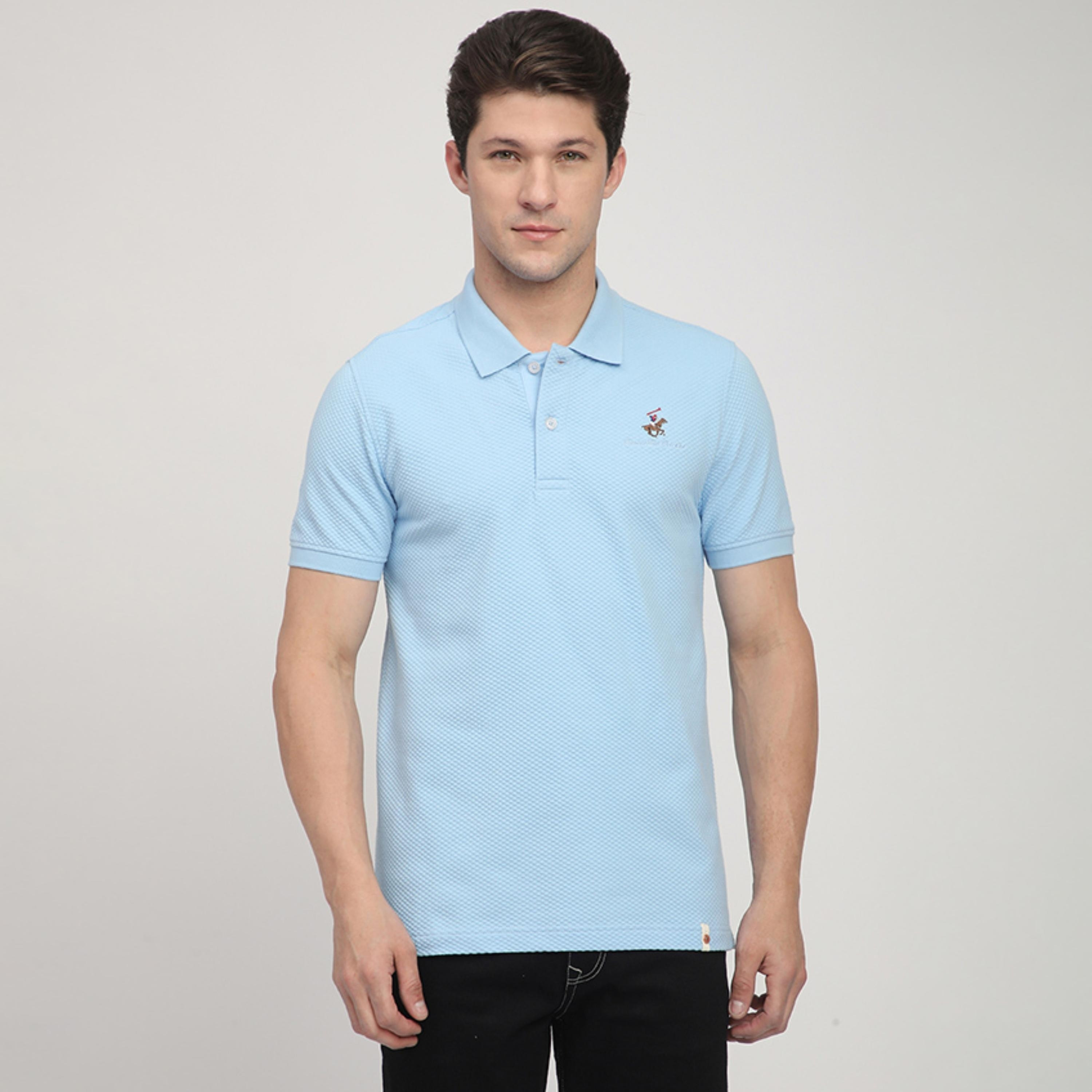 تي شيرت بولو رجالي بأكمام قصيرة وياقة منقوش من بيفرلي هيلز بولو كلوب-men-clothing-tshirtsandpolos-polos-image-5