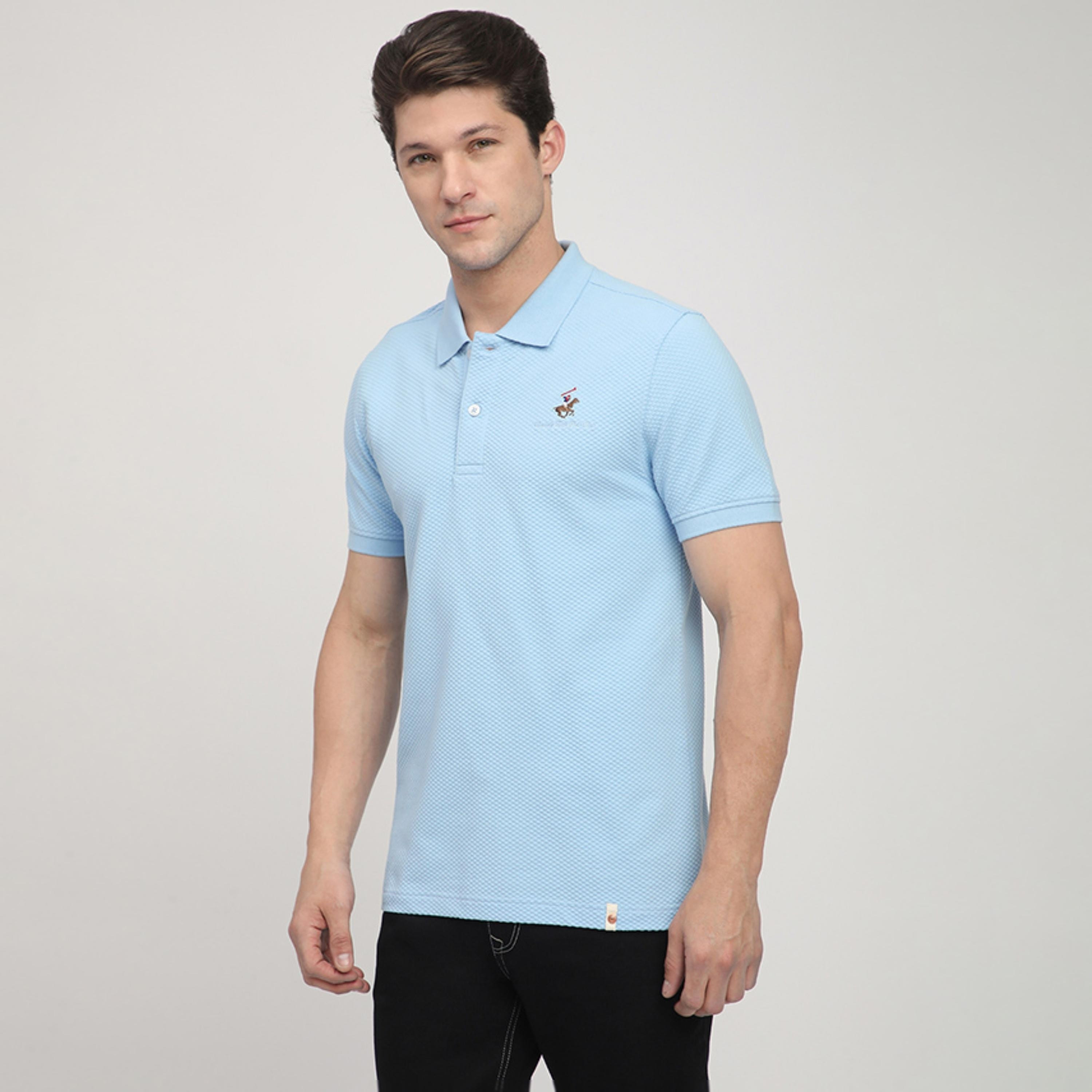 تي شيرت بولو رجالي بأكمام قصيرة وياقة منقوش من بيفرلي هيلز بولو كلوب-men-clothing-tshirtsandpolos-polos-image-6