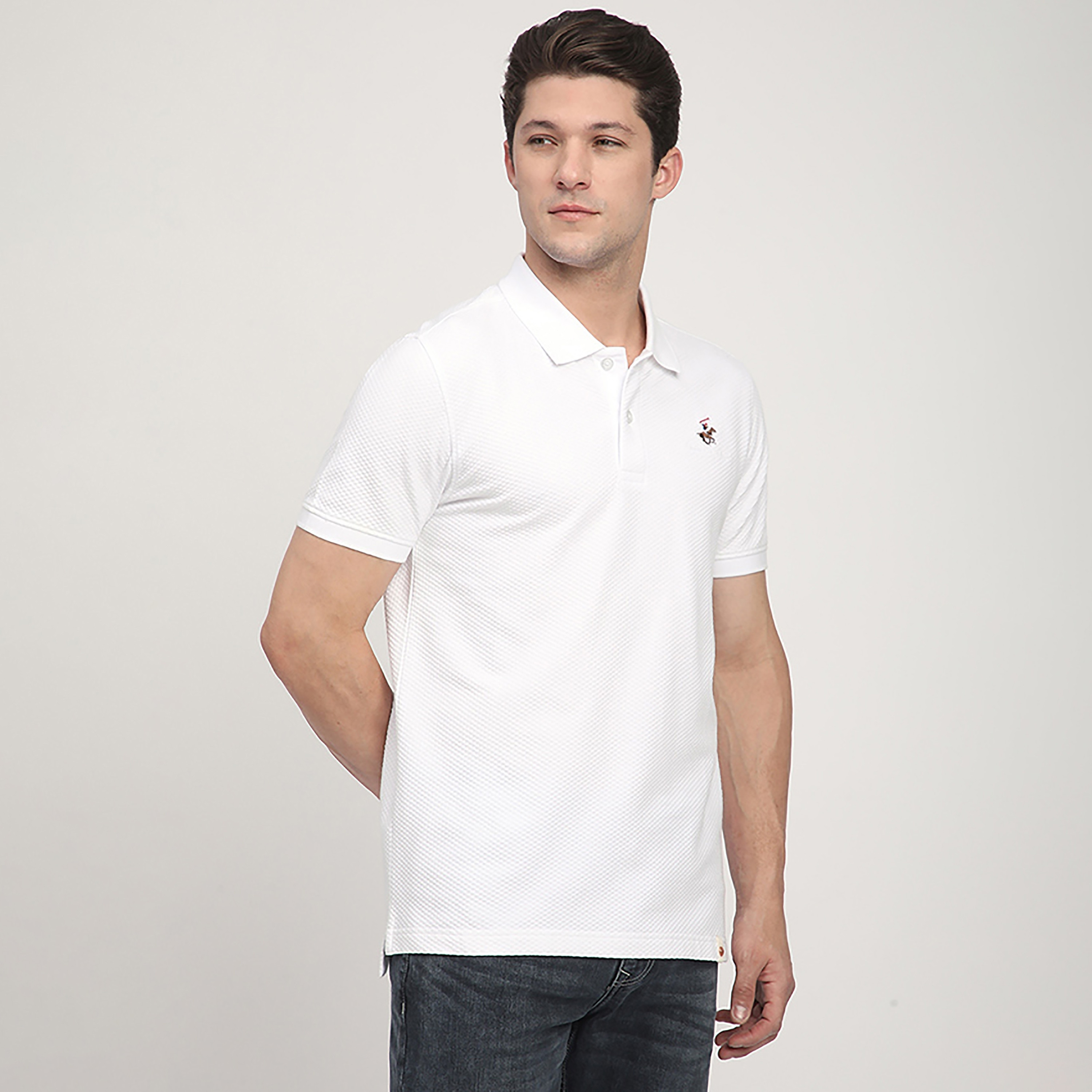 تي شيرت بولو رجالي بأكمام قصيرة وياقة منقوش من بيفرلي هيلز بولو كلوب-men-clothing-tshirtsandpolos-polos-image-11