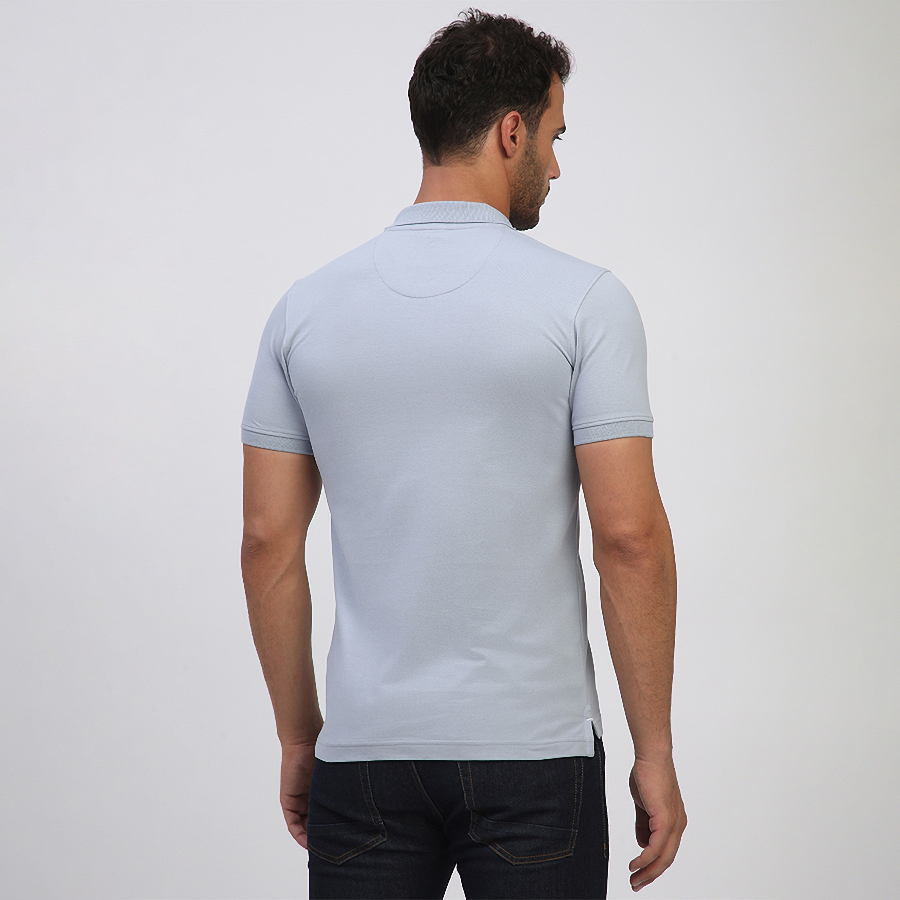 تي شيرت بولو رجالي سادة بأكمام قصيرة وياقة من بيفرلي هيلز بولو كلوب-men-clothing-tshirtsandpolos-polos-image-4