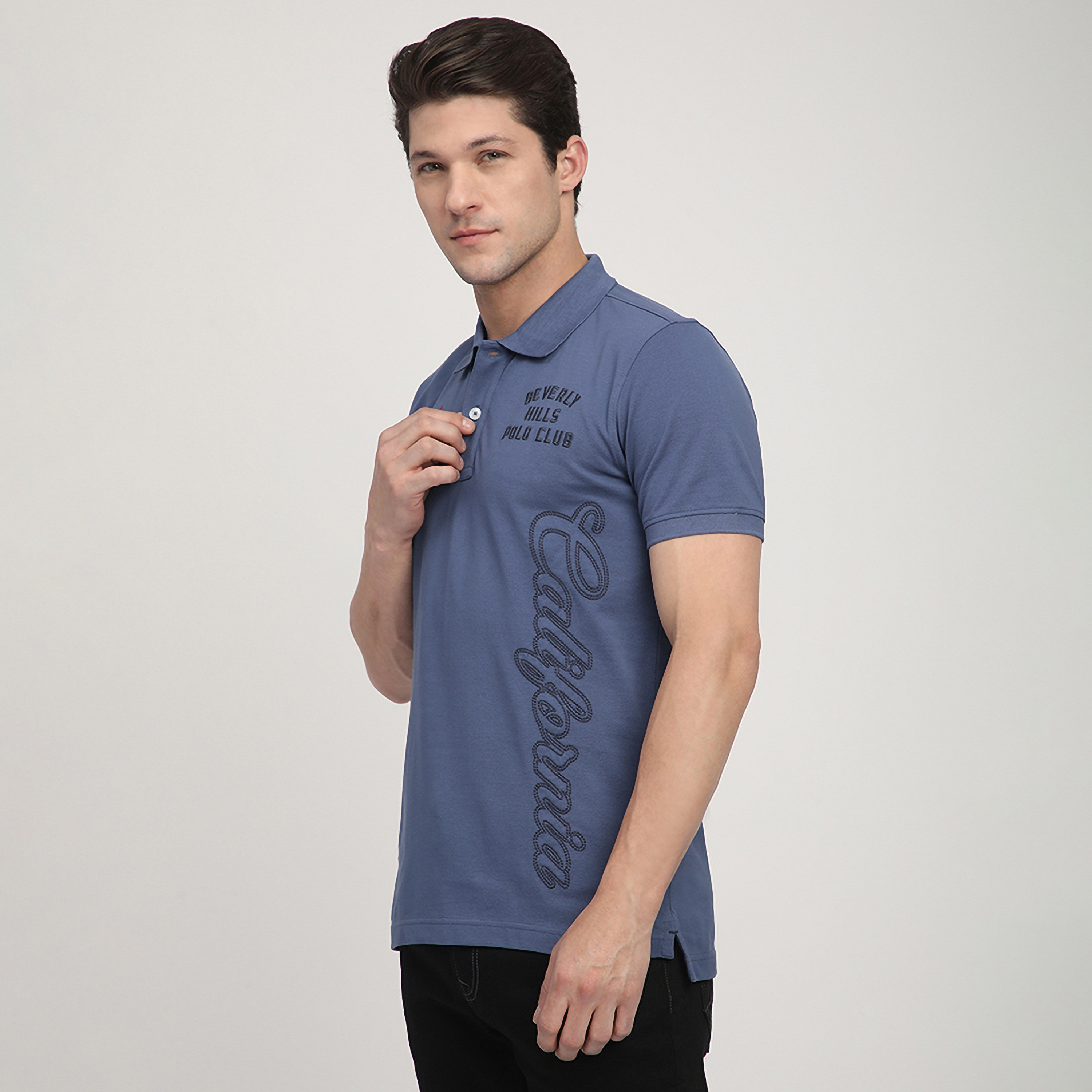 Beverly Hills Polo Club Embroidered Collared Short Sleeves Men's Polo T-Shirt-men-clothing-tshirtsandpolos-polos-image-2