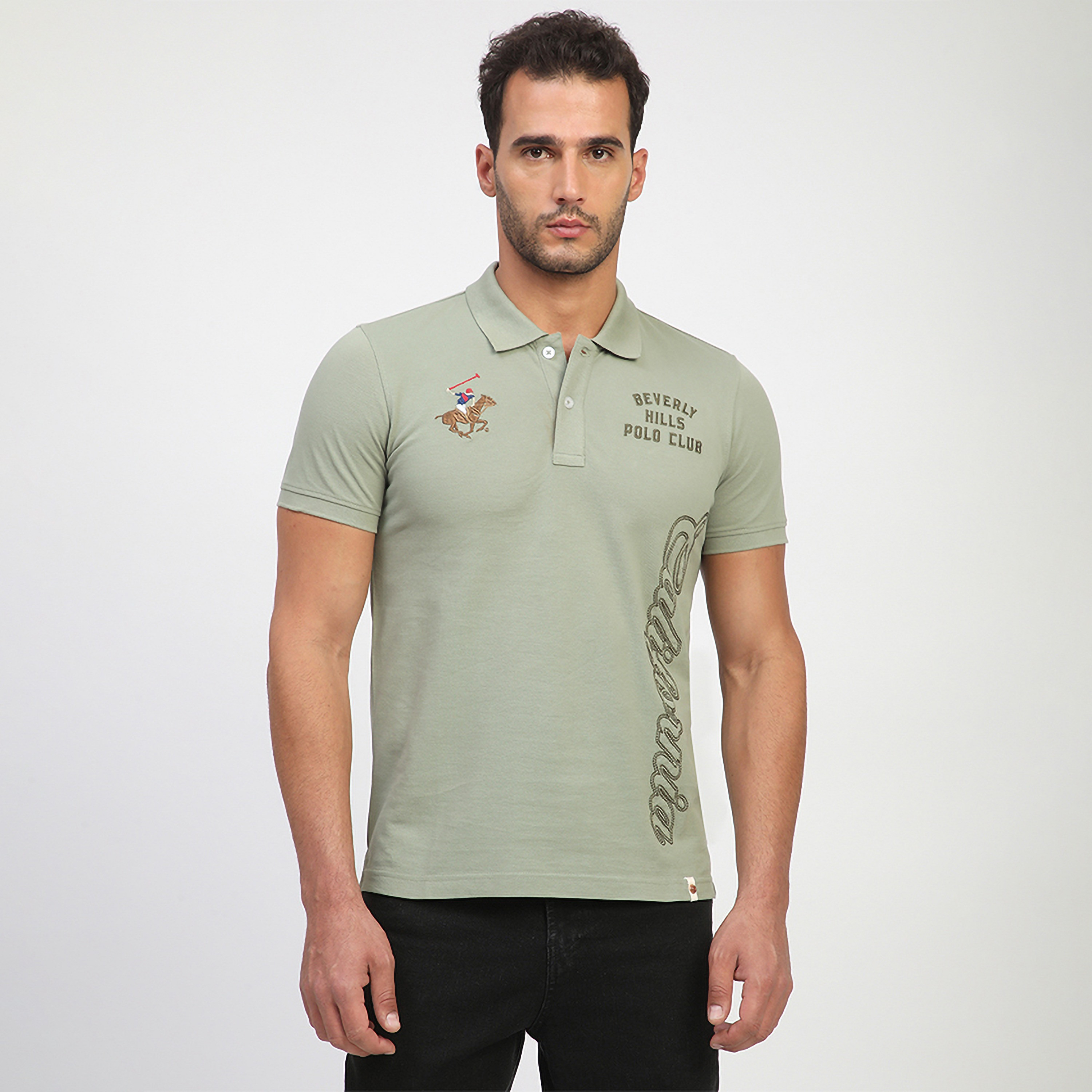 تي شيرت بولو رجالي بأكمام قصيرة وياقة مطرزة من بيفرلي هيلز بولو كلوب-men-clothing-tshirtsandpolos-polos-image-5
