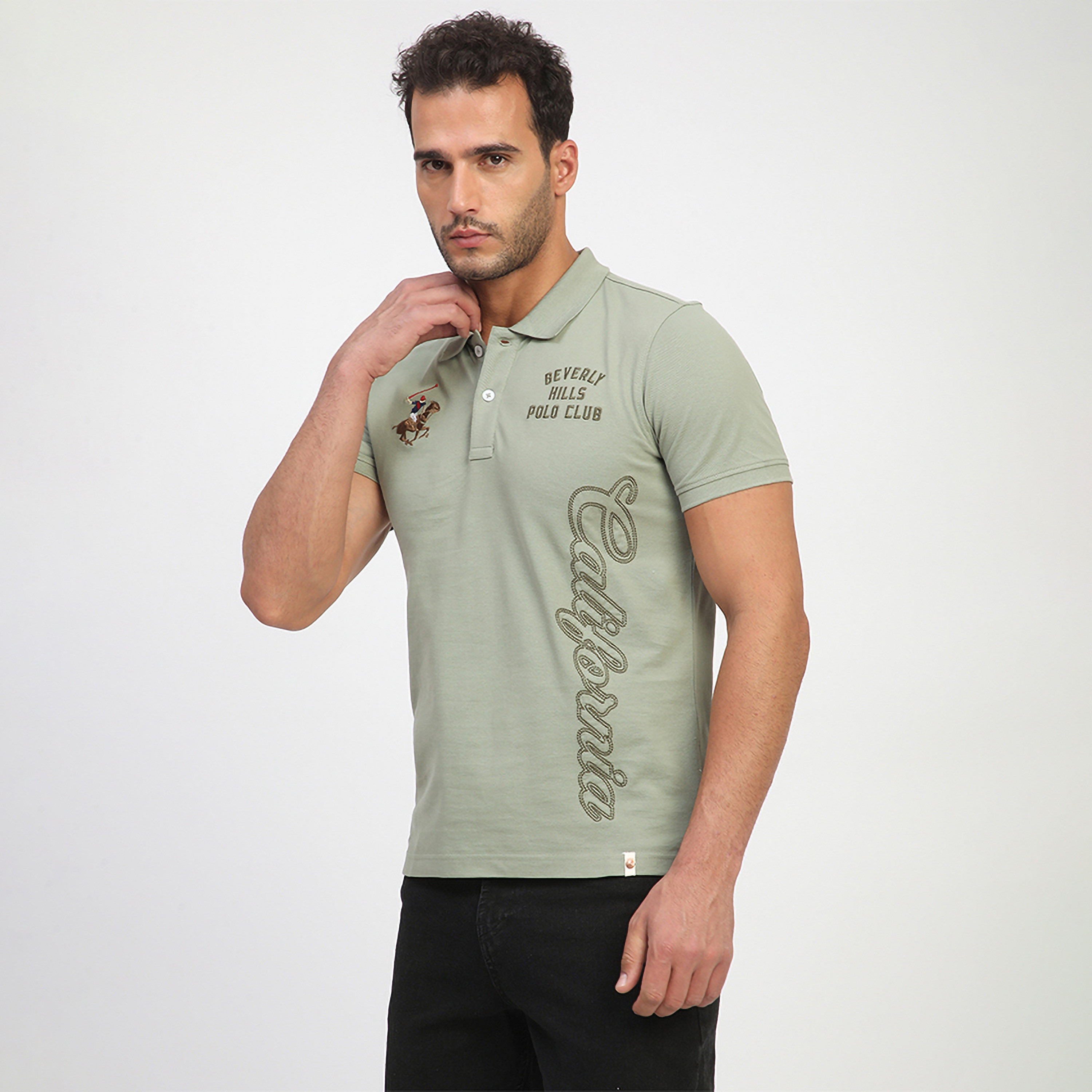 تي شيرت بولو رجالي بأكمام قصيرة وياقة مطرزة من بيفرلي هيلز بولو كلوب-men-clothing-tshirtsandpolos-polos-image-6
