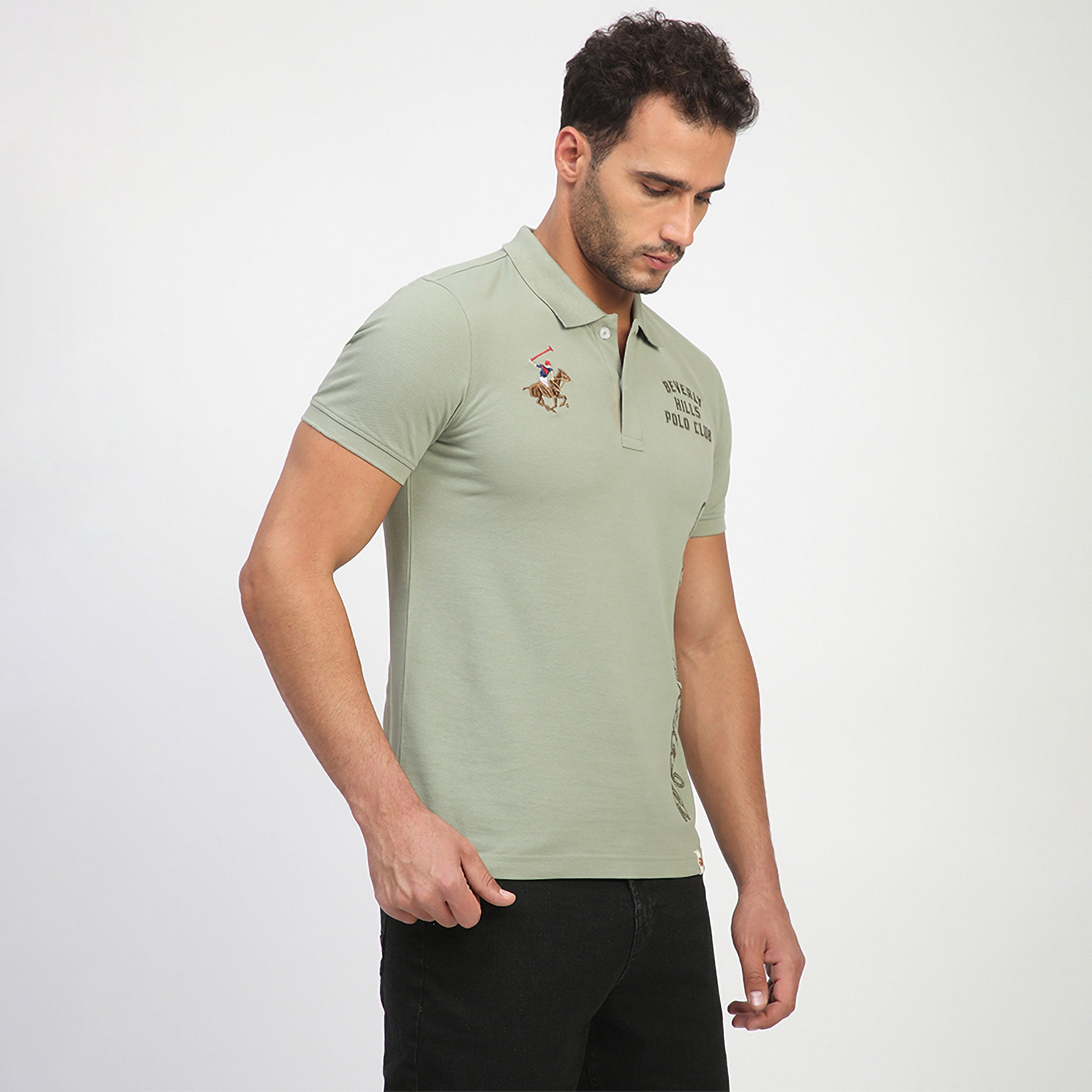 تي شيرت بولو رجالي بأكمام قصيرة وياقة مطرزة من بيفرلي هيلز بولو كلوب-men-clothing-tshirtsandpolos-polos-image-7