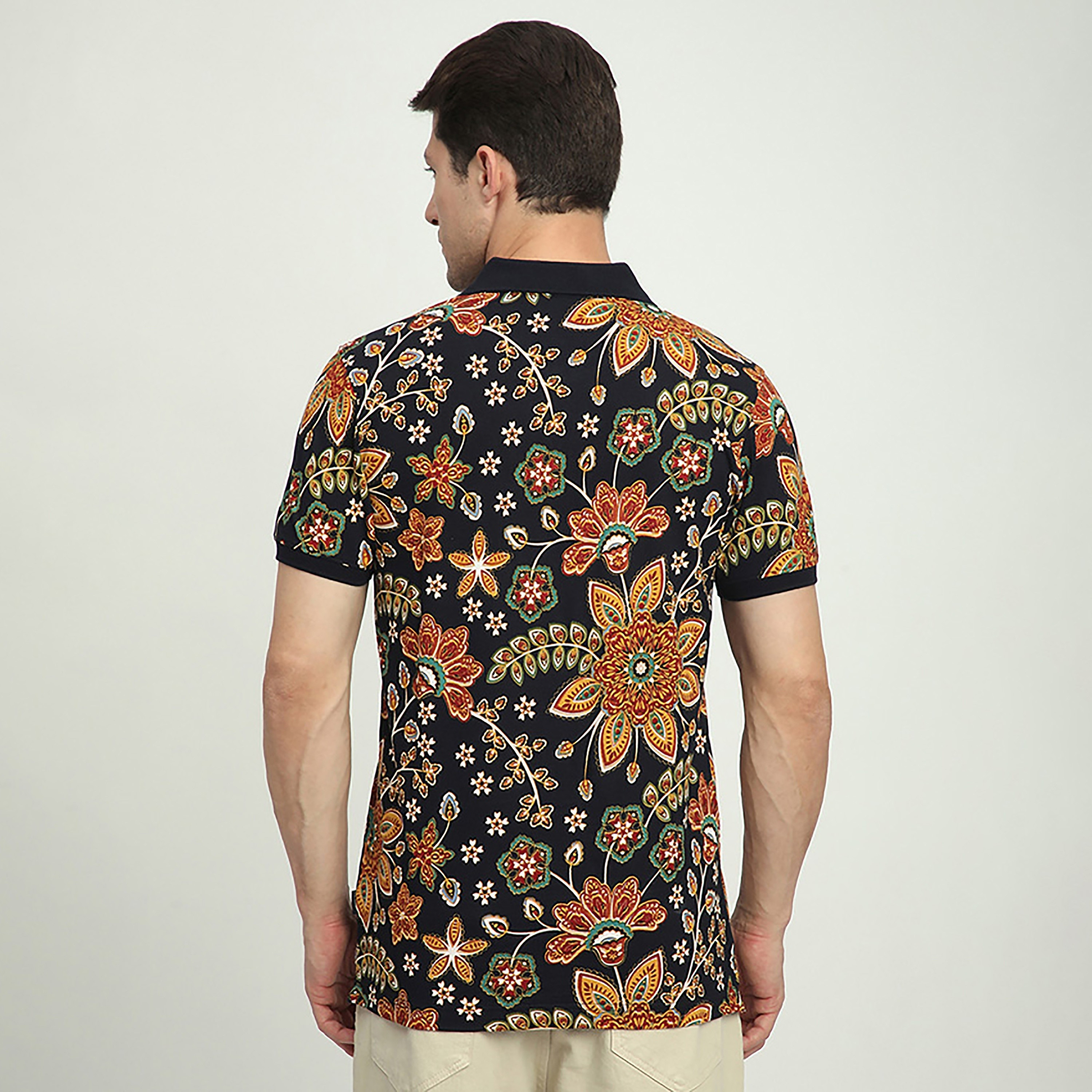 تي شيرت بولو رجالي بأكمام قصيرة وياقة مزينة بالزهور من بيفرلي هيلز بولو كلوب-men-clothing-tshirtsandpolos-polos-image-4
