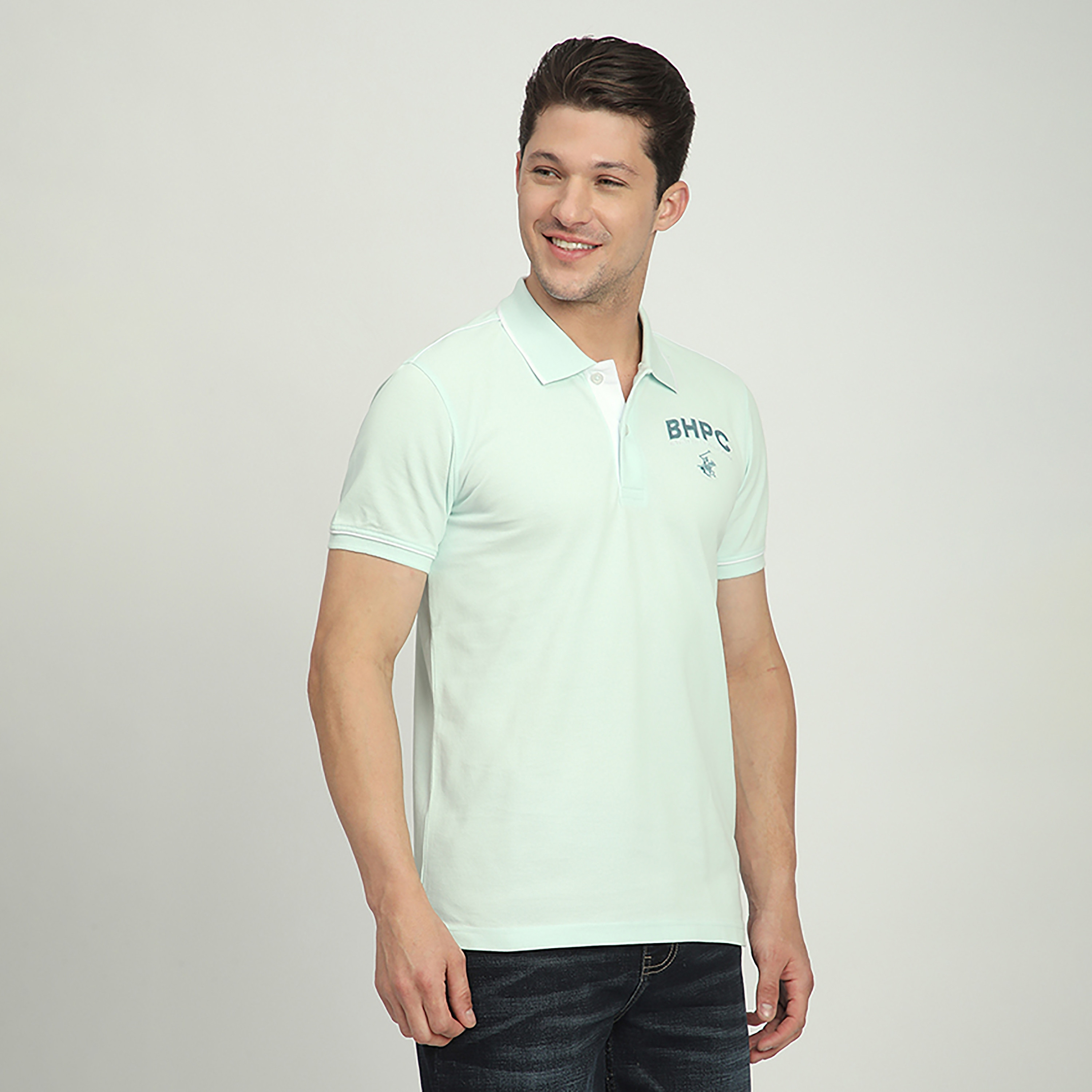 Beverly Hills Polo Club Logo Embroidered Collared Short Sleeves Men's Polo T-Shirt-men-clothing-tshirtsandpolos-polos-image-3