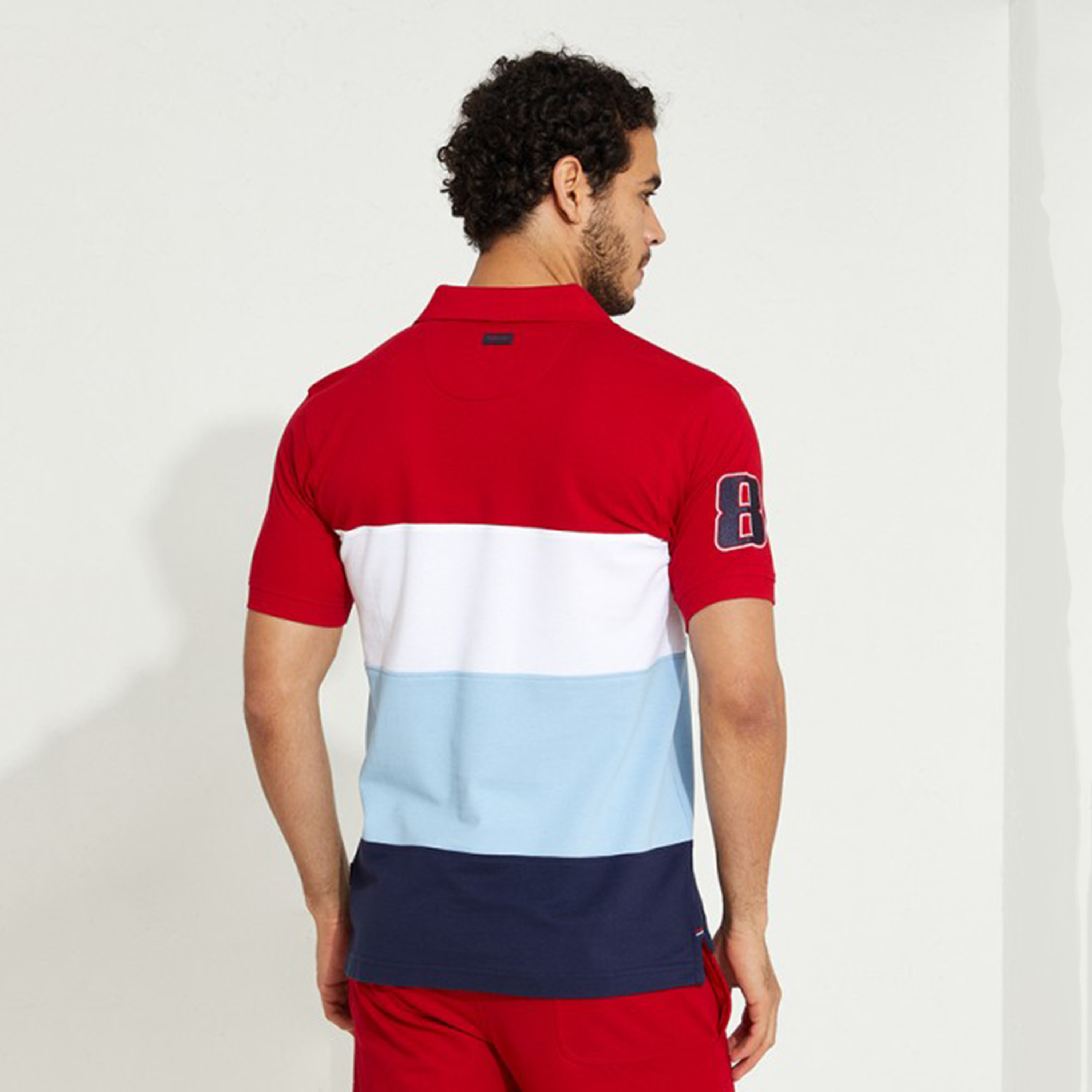 تي شيرت بولو من بيفرلي هيلز بولو كلب رجالي بلون أسود مع منسوج بأكمام قصيرة-men-clothing-tshirtsandpolos-polos-image-6