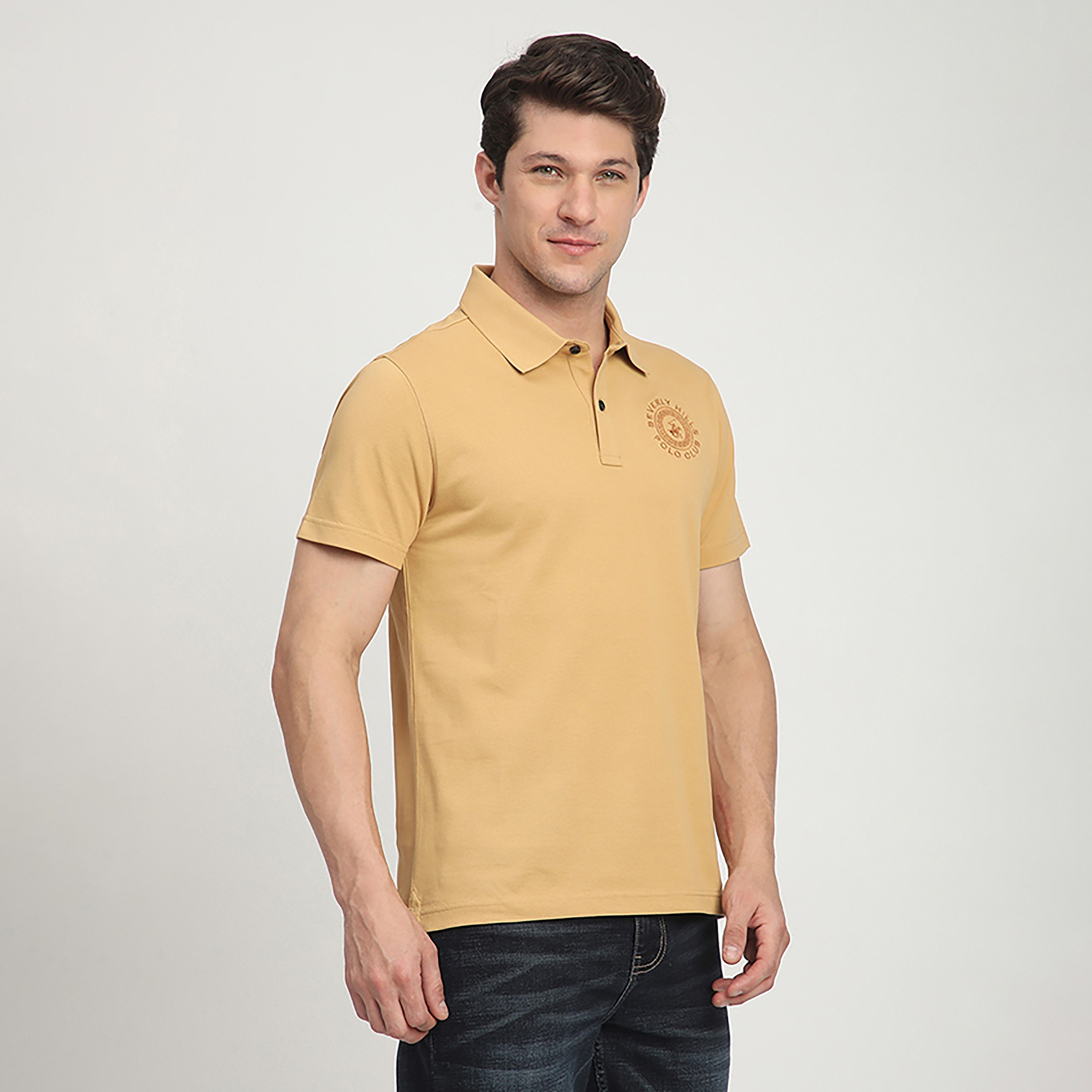 Beverly Hills Polo Club Embroidered Logo Collared Short Sleeves Men's Polo T-Shirt-men-clothing-tshirtsandpolos-polos-image-3