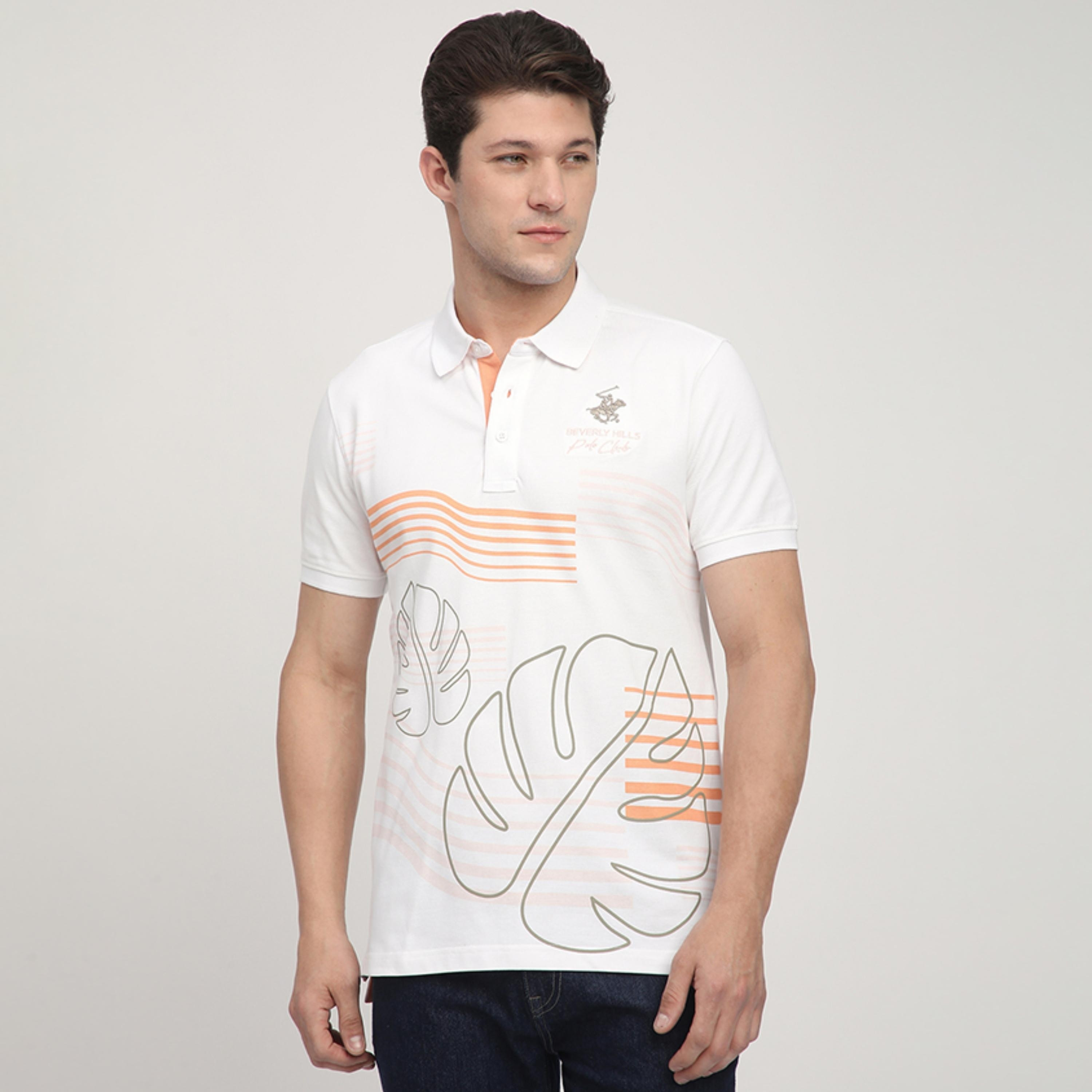 تي شيرت بولو رجالي بأكمام قصيرة وياقة مطبوعة من بيفرلي هيلز بولو كلوب-men-clothing-tshirtsandpolos-polos-image-1