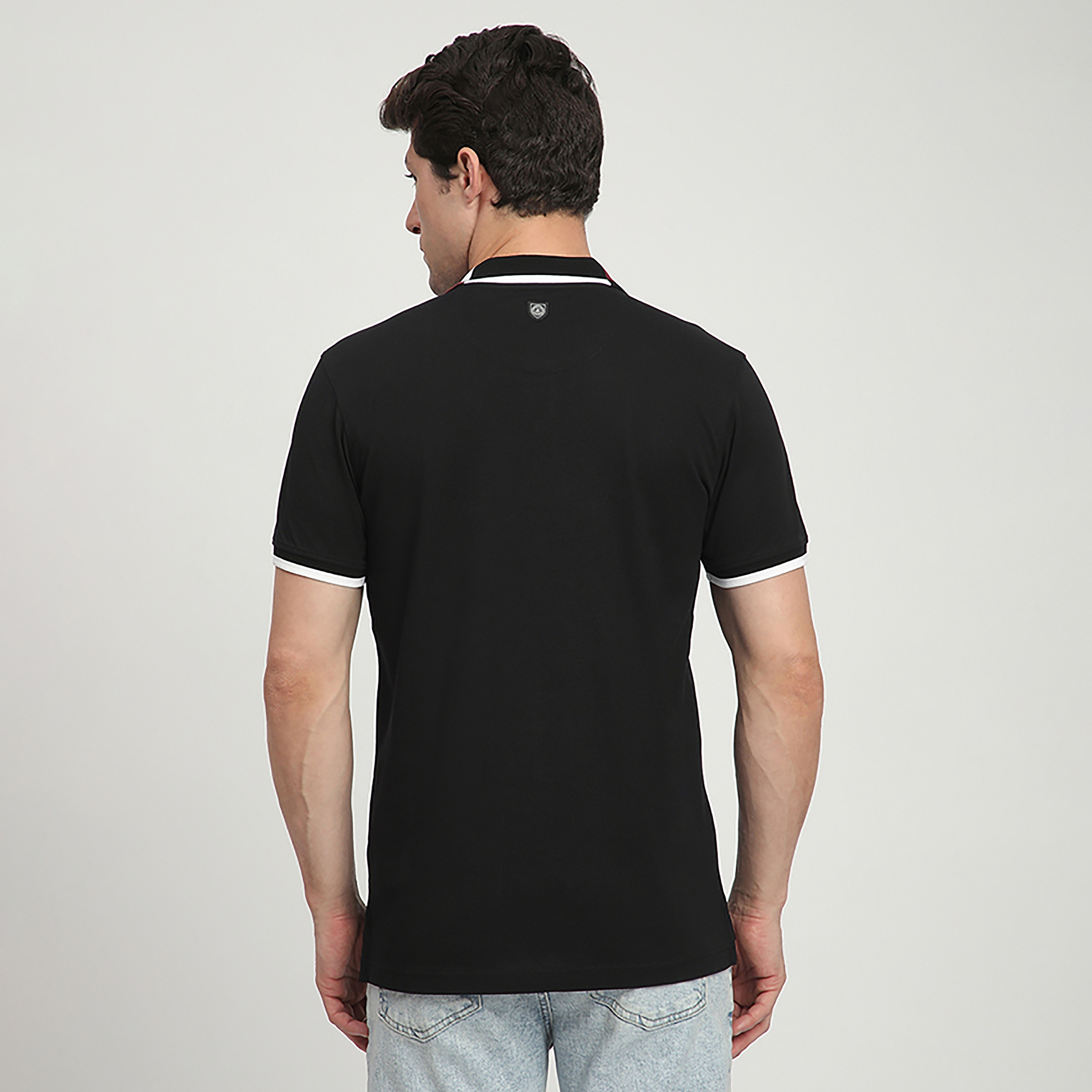 تي شيرت بولو رجالي بأكمام قصيرة وياقة مطرزة بشعار من بيفرلي هيلز بولو كلوب-men-clothing-tshirtsandpolos-polos-image-4