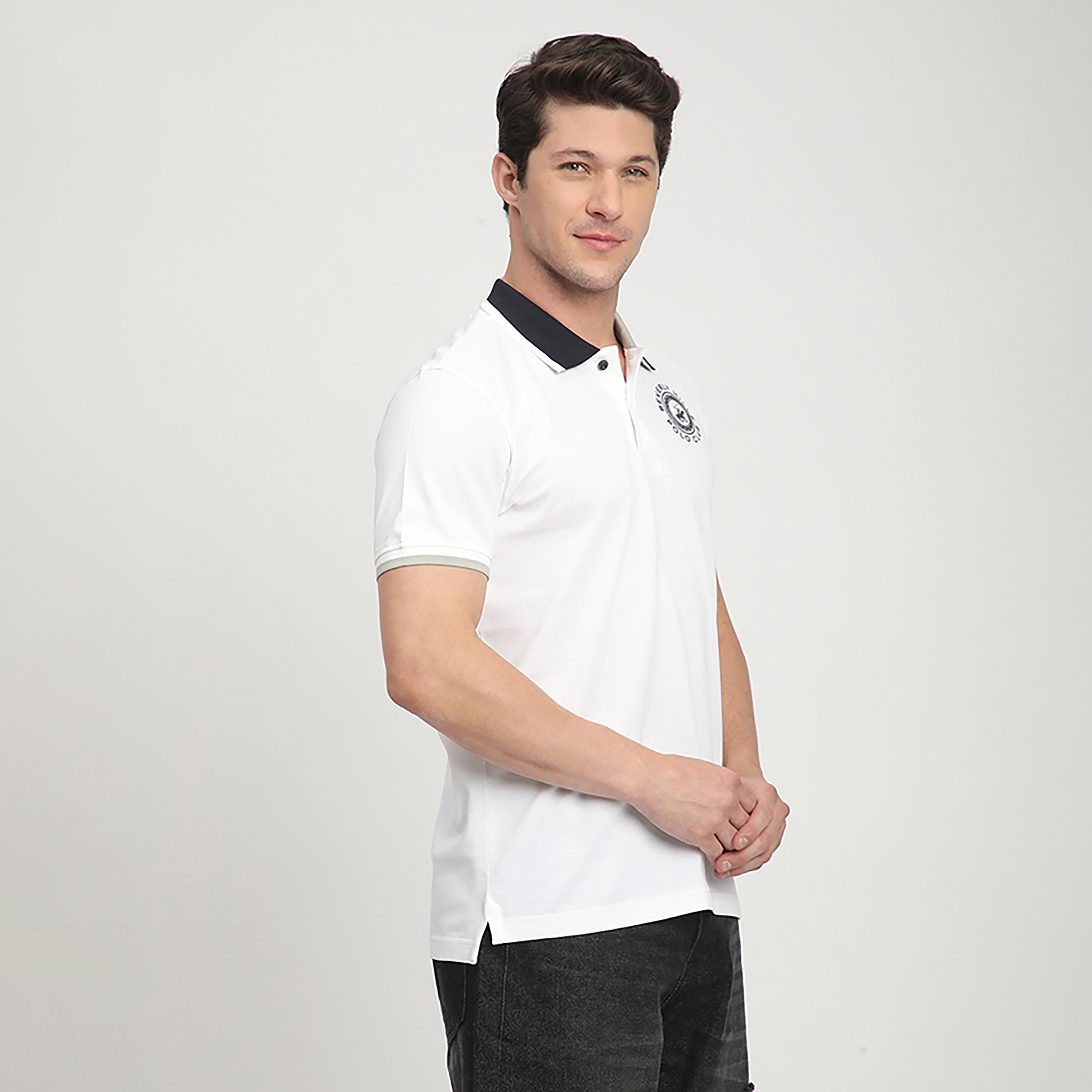 Beverly Hills Polo Club Logo Embroidered Collared Short Sleeves Men's Polo T-Shirt-men-clothing-tshirtsandpolos-polos-image-3