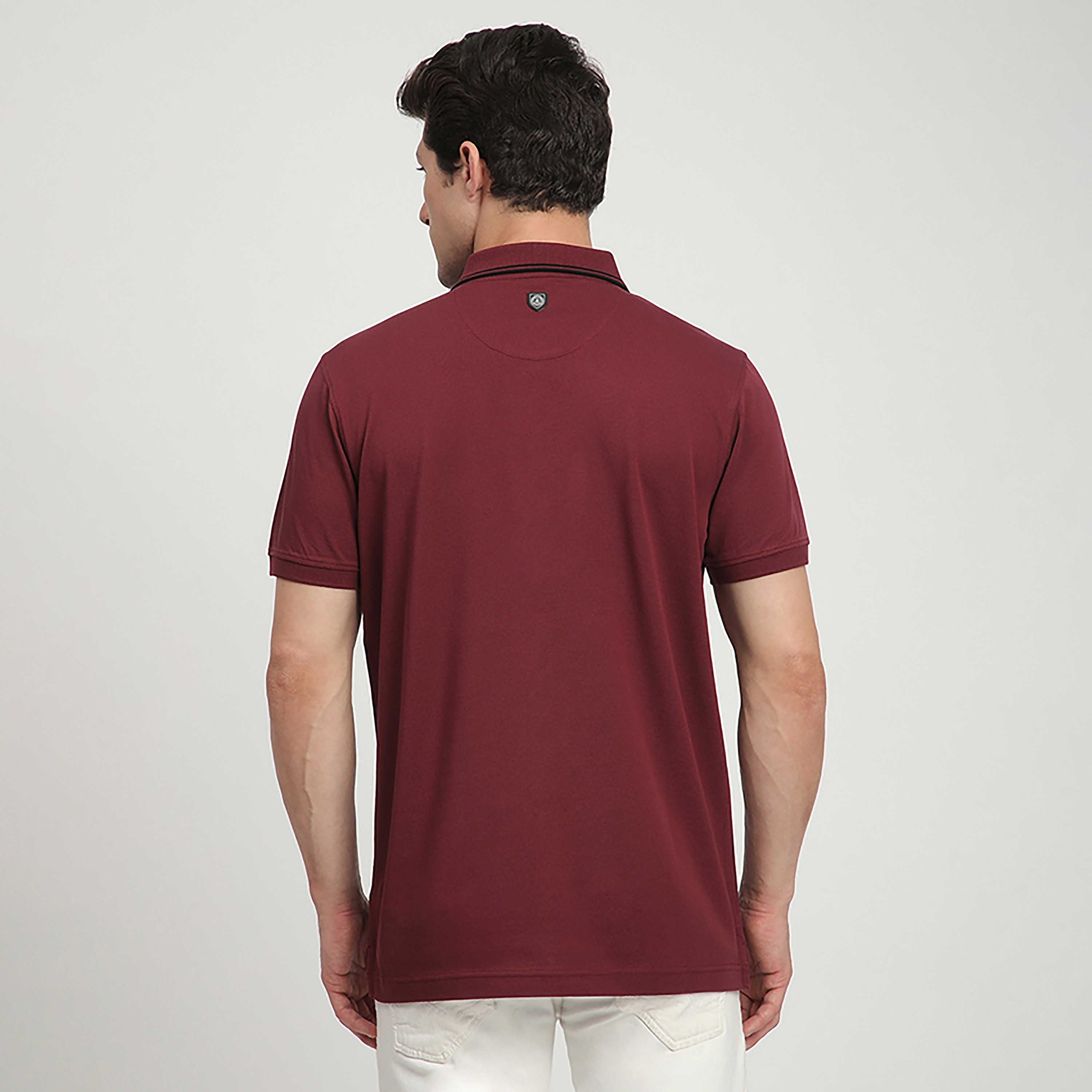 تي شيرت بولو رجالي بأكمام قصيرة وياقة مطرزة بشعار من بيفرلي هيلز بولو كلوب-men-clothing-tshirtsandpolos-polos-image-4