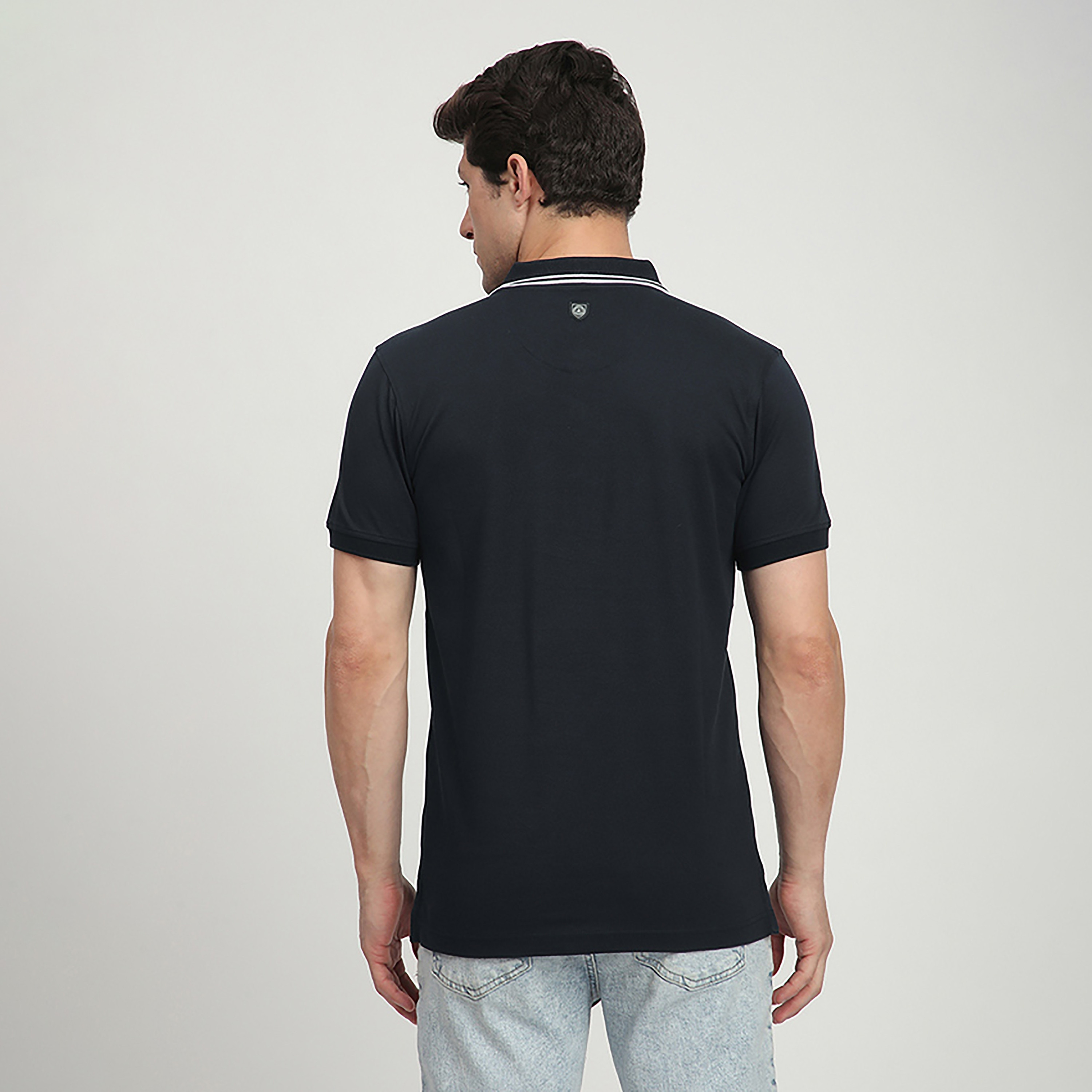 تي شيرت بولو رجالي بأكمام قصيرة وياقة مطرزة بشعار من بيفرلي هيلز بولو كلوب-men-clothing-tshirtsandpolos-polos-image-4