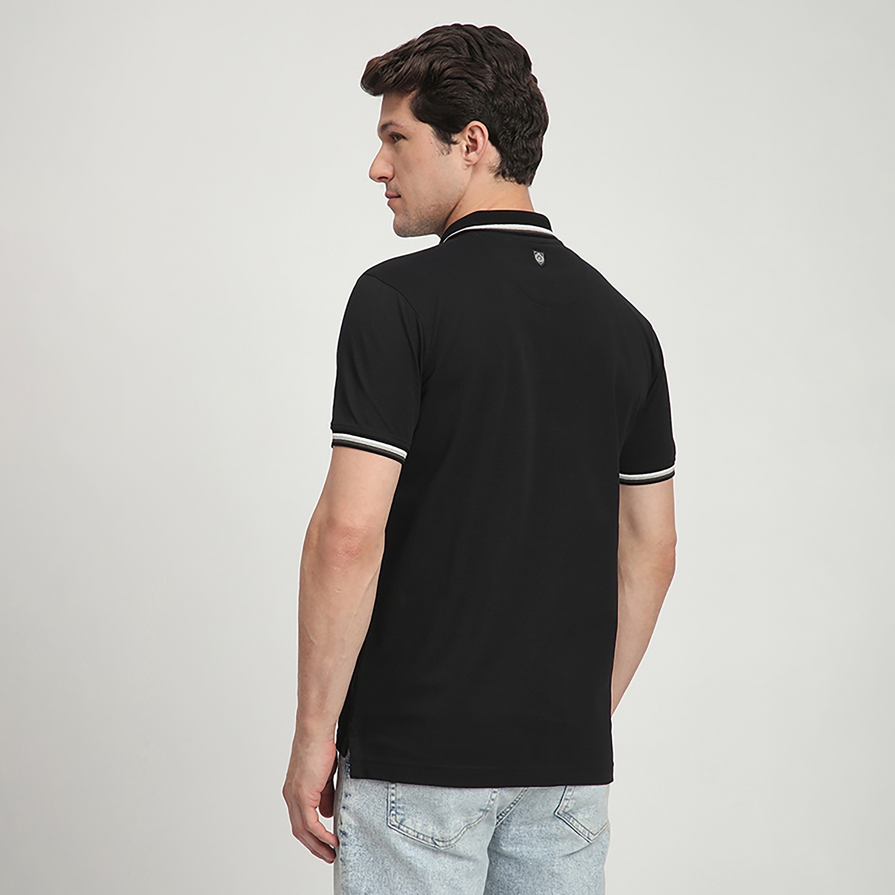 تي شيرت بولو رجالي بأكمام قصيرة وياقة مطرزة بشعار من بيفرلي هيلز بولو كلوب-men-clothing-tshirtsandpolos-polos-image-9