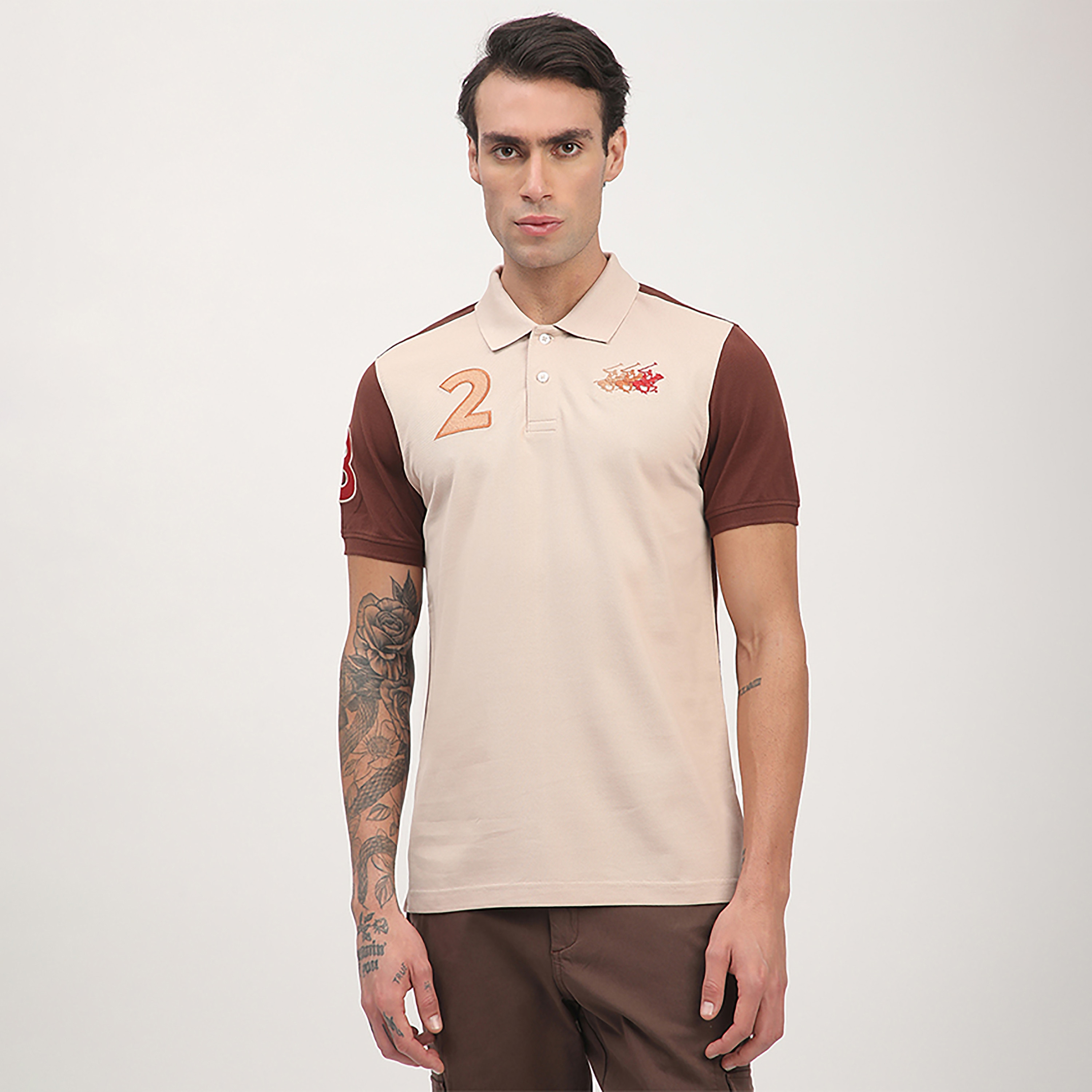 Beverly Hills Polo Club Color Blocked Collared Short Sleeves Polo T-Shirt-men-clothing-tshirtsandpolos-polos-image-1