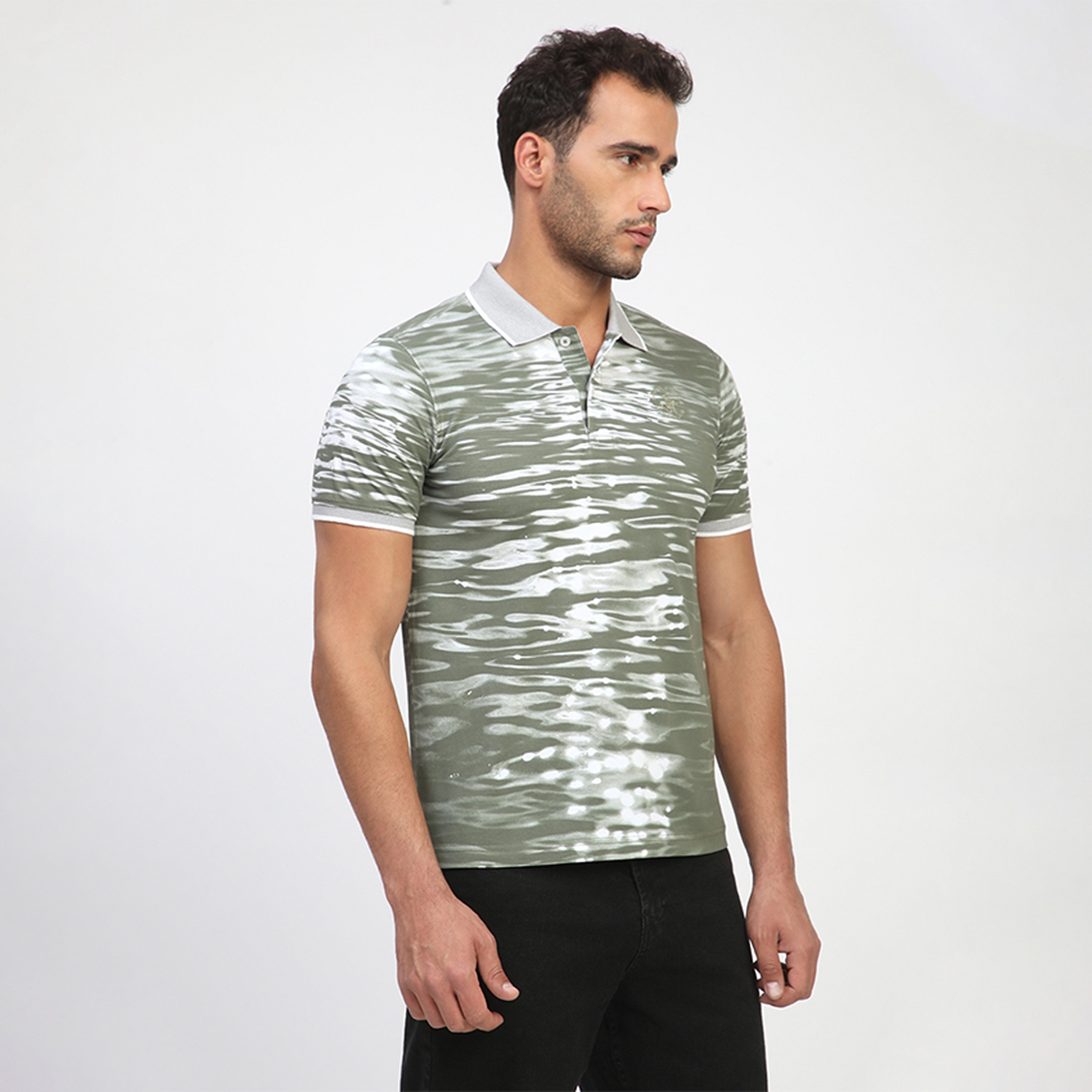 تي شيرت بولو بأكمام قصيرة بتصميم تاي داي للرجال من بيفرلي هيلز بولو كلوب-men-clothing-tshirtsandpolos-polos-image-9