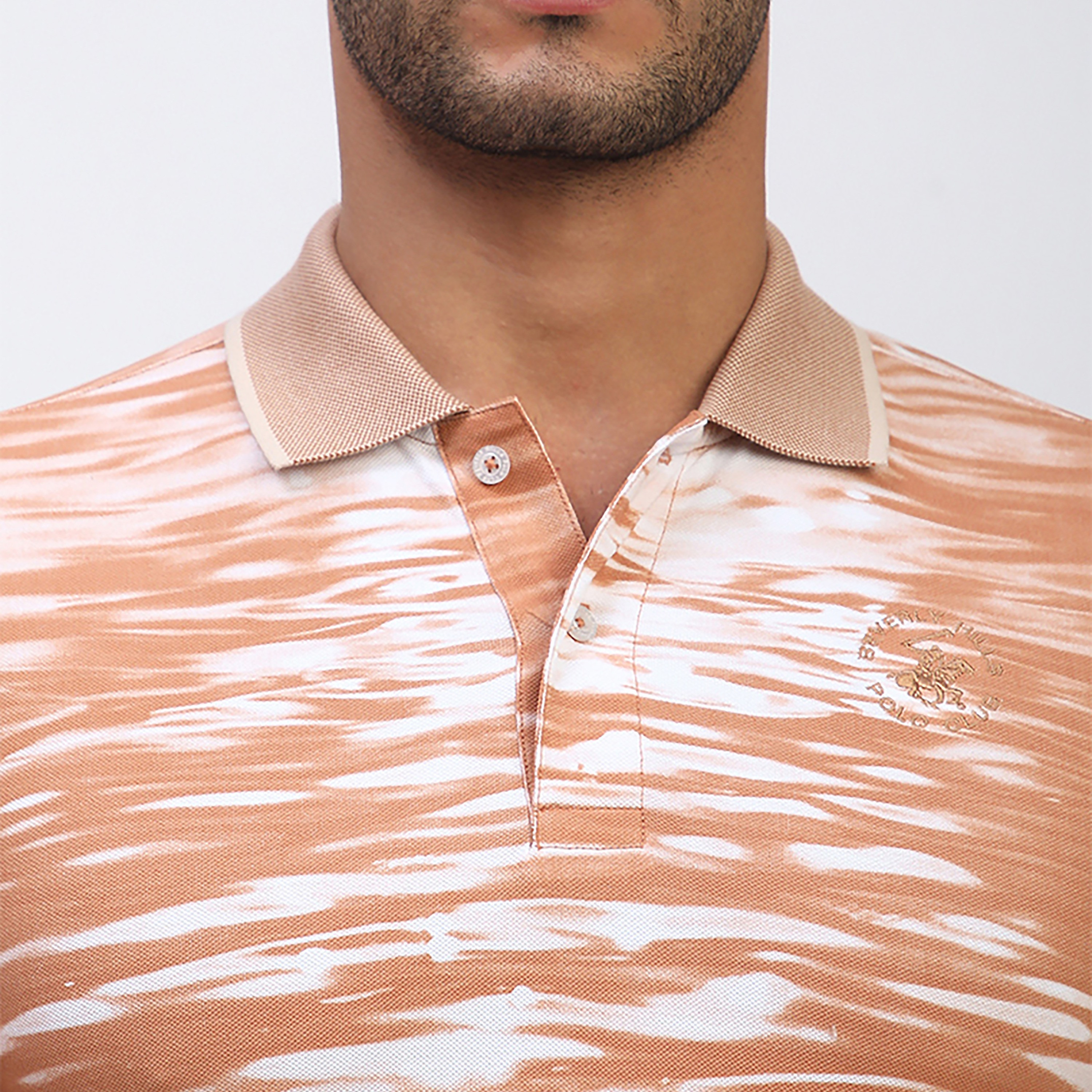 تي شيرت بولو بأكمام قصيرة بتصميم تاي داي للرجال من بيفرلي هيلز بولو كلوب-men-clothing-tshirtsandpolos-polos-image-2