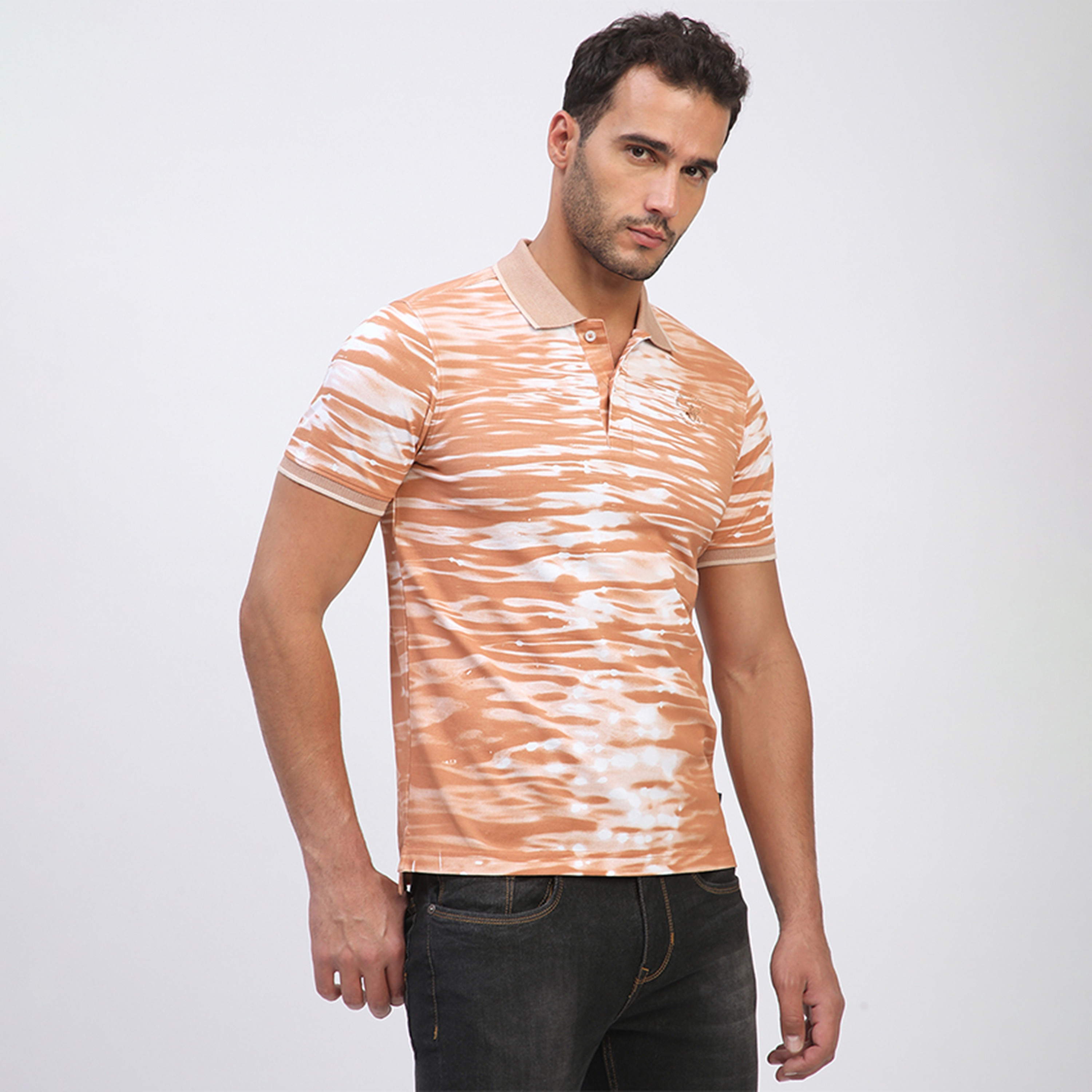 تي شيرت بولو بأكمام قصيرة بتصميم تاي داي للرجال من بيفرلي هيلز بولو كلوب-men-clothing-tshirtsandpolos-polos-image-4