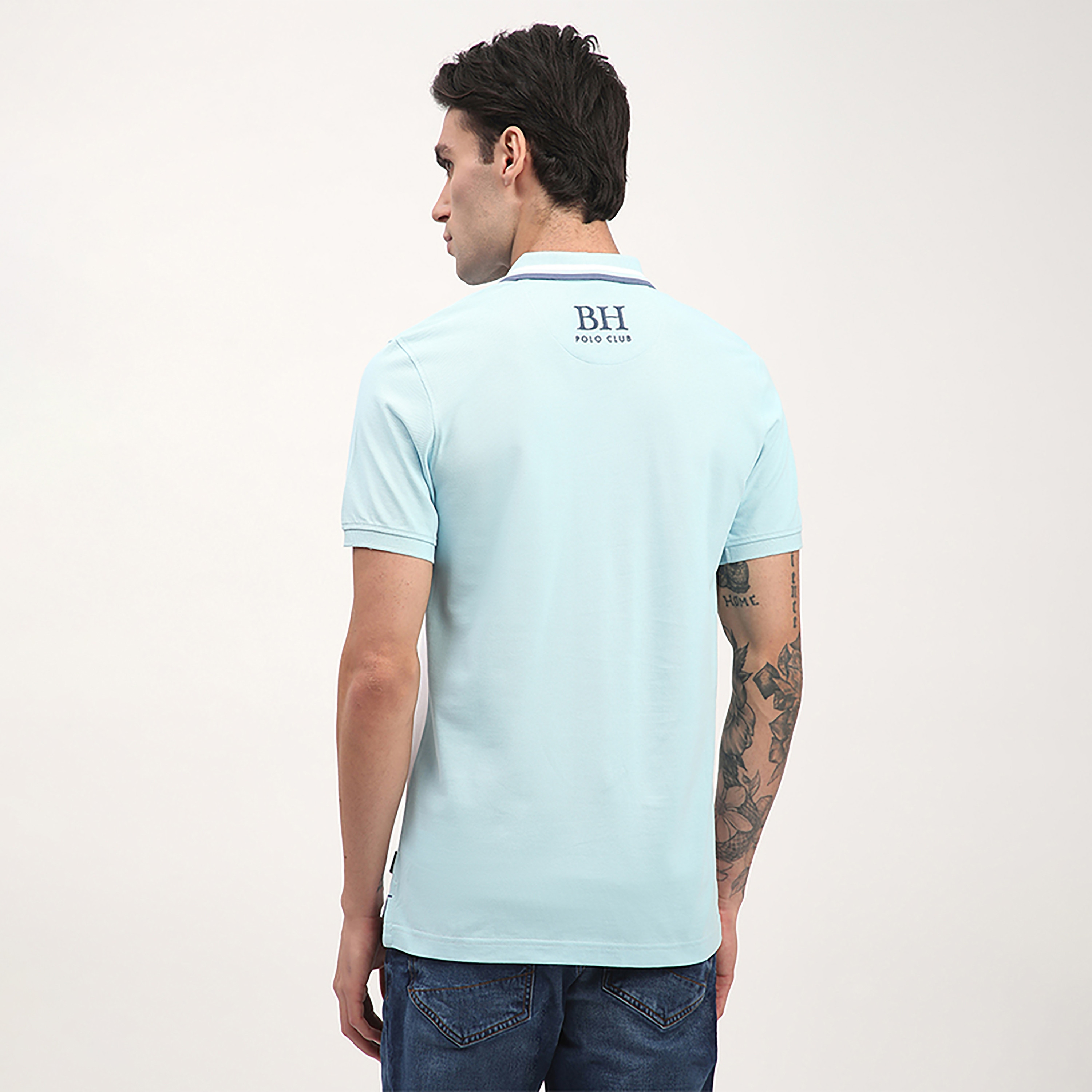 تي شيرت بولو بأكمام قصيرة وياقة بألوان متعددة من بيفرلي هيلز بولو كلوب-men-clothing-tshirtsandpolos-polos-image-8