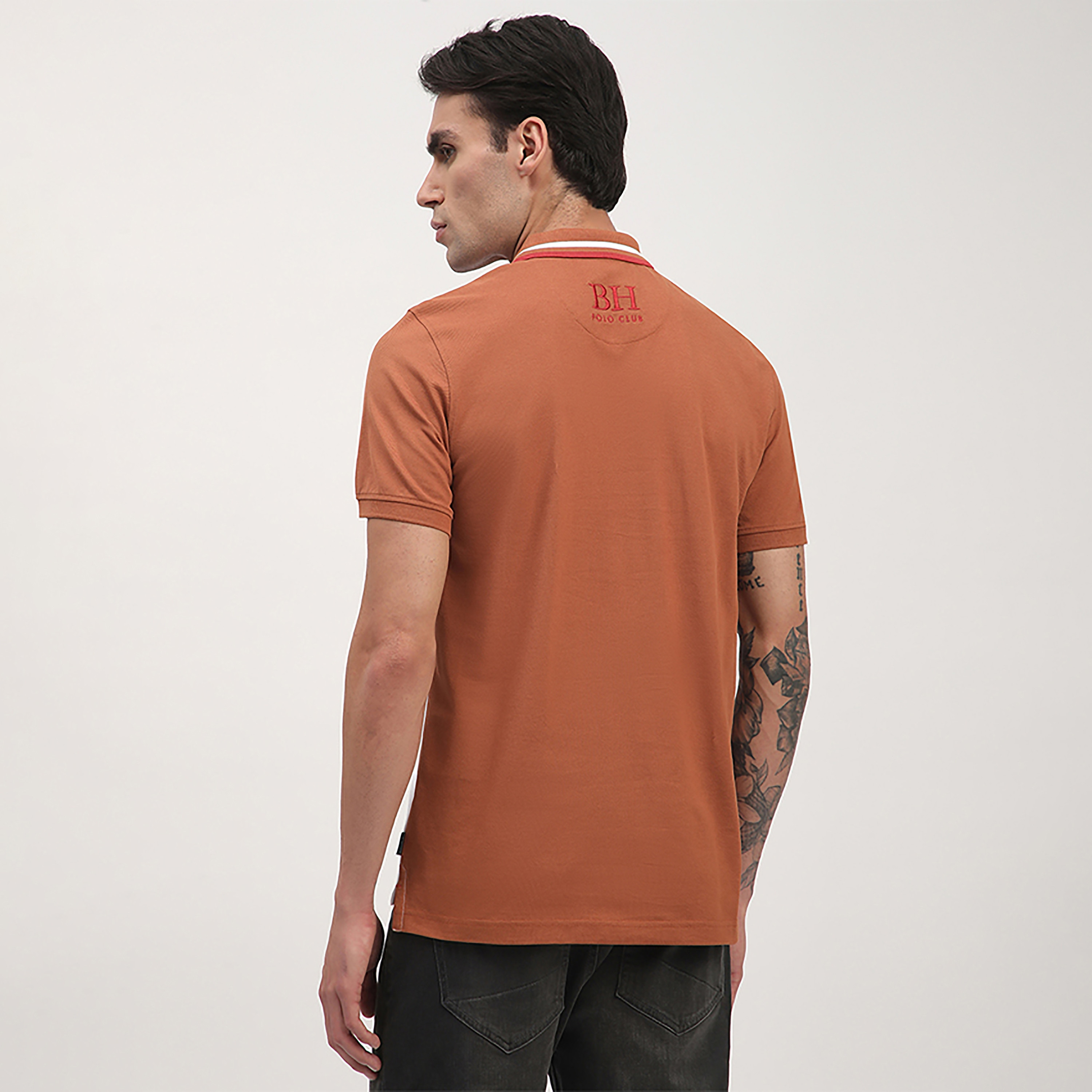 تي شيرت بولو بأكمام قصيرة وياقة بألوان متعددة من بيفرلي هيلز بولو كلوب-men-clothing-tshirtsandpolos-polos-image-4