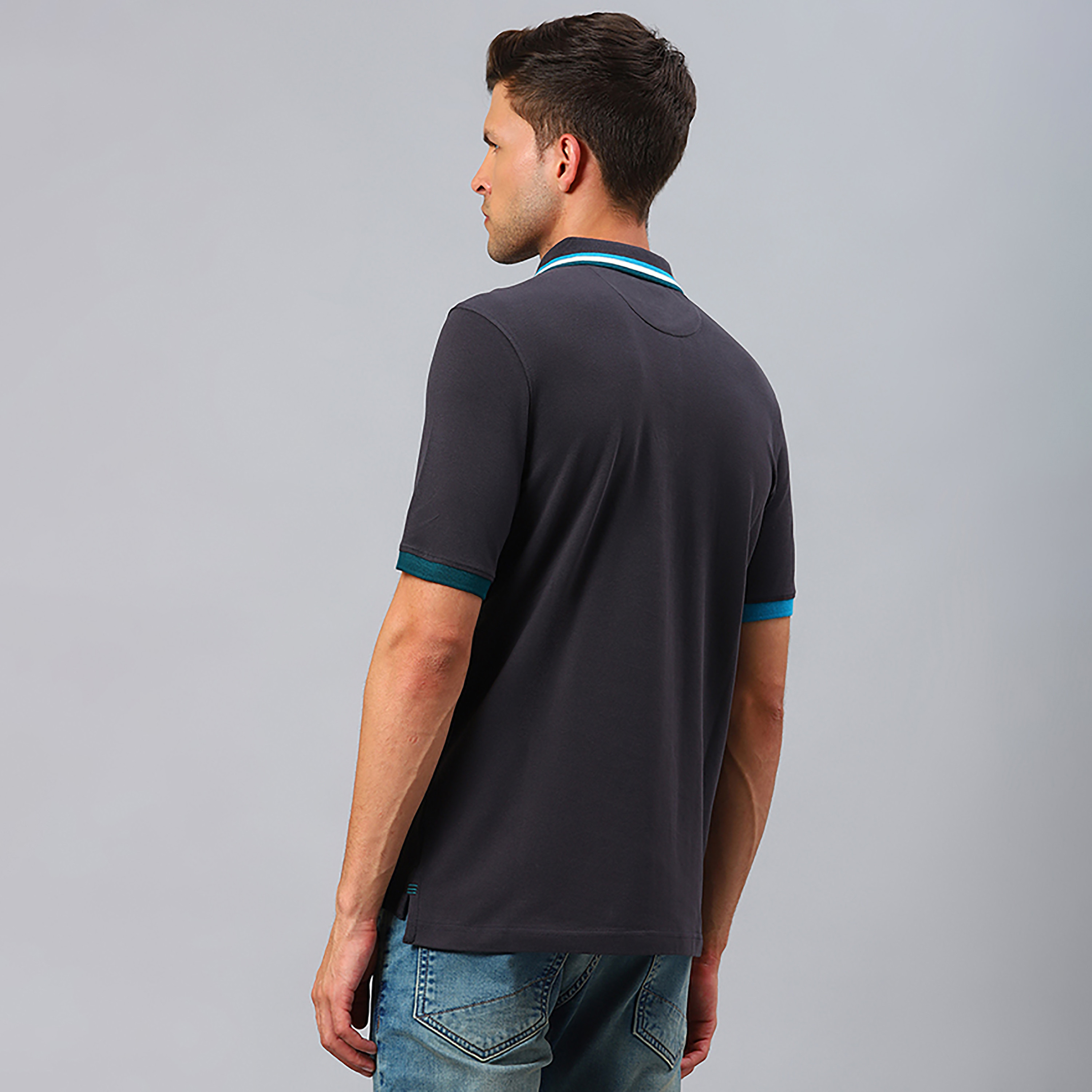 تي شيرت بولو بأكمام قصيرة وشعار من بيفرلي هيلز بولو كلوب-men-clothing-tshirtsandpolos-polos-image-4