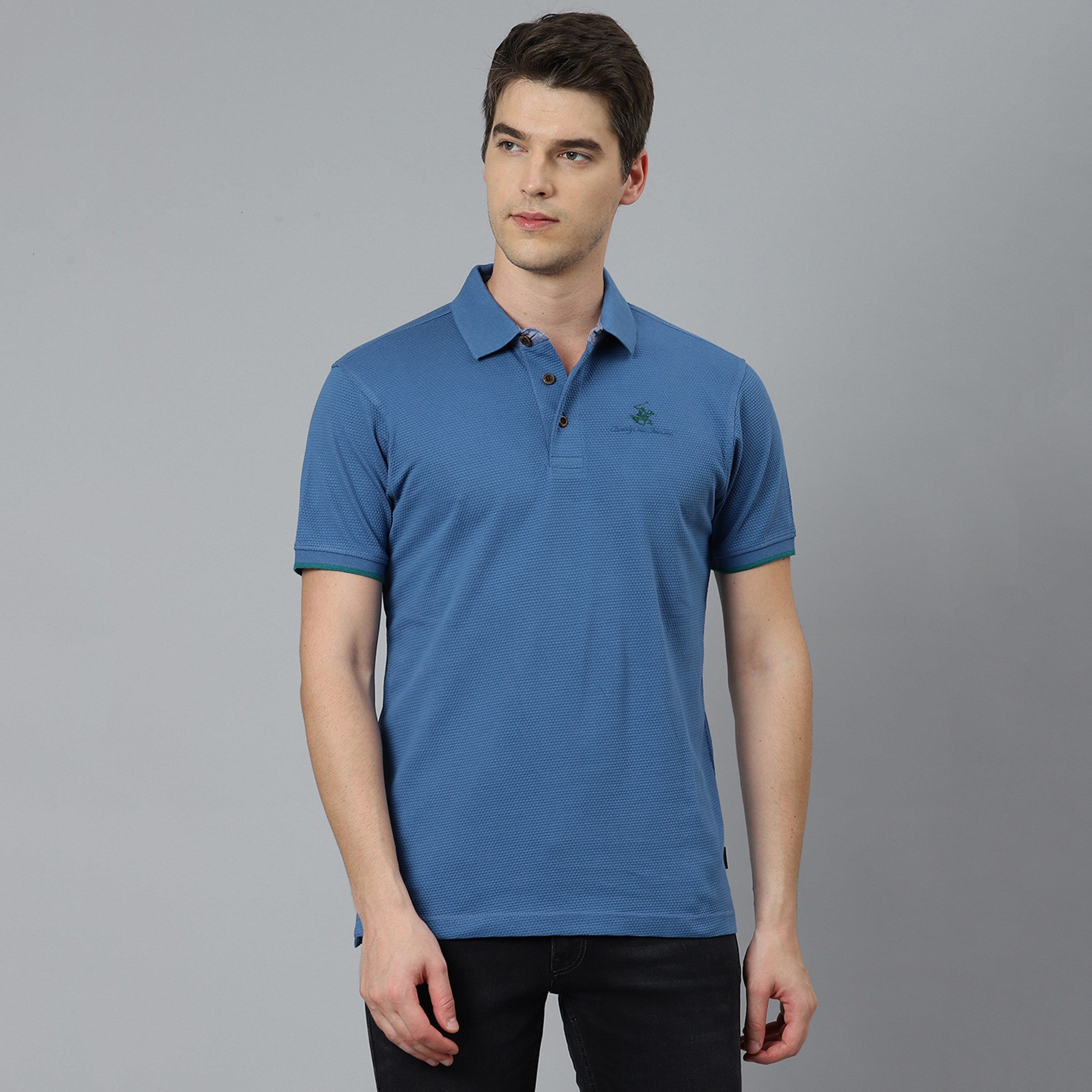 Beverly Hills Polo Club Men Orange Plain Short Sleeves Polo T-Shirt-men-clothing-tshirtsandpolos-polos-image-1