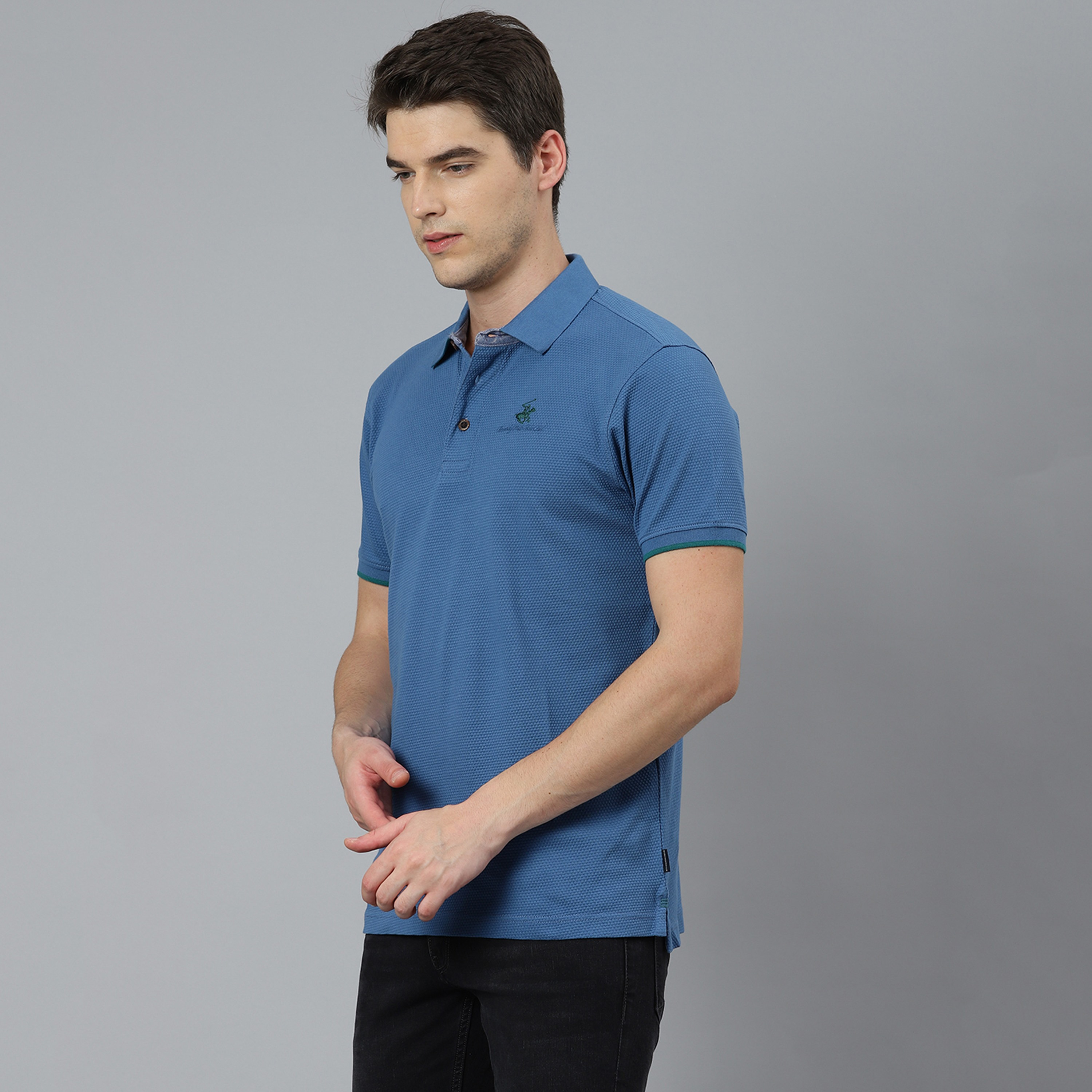 Beverly Hills Polo Club Men Orange Plain Short Sleeves Polo T-Shirt-men-clothing-tshirtsandpolos-polos-image-3