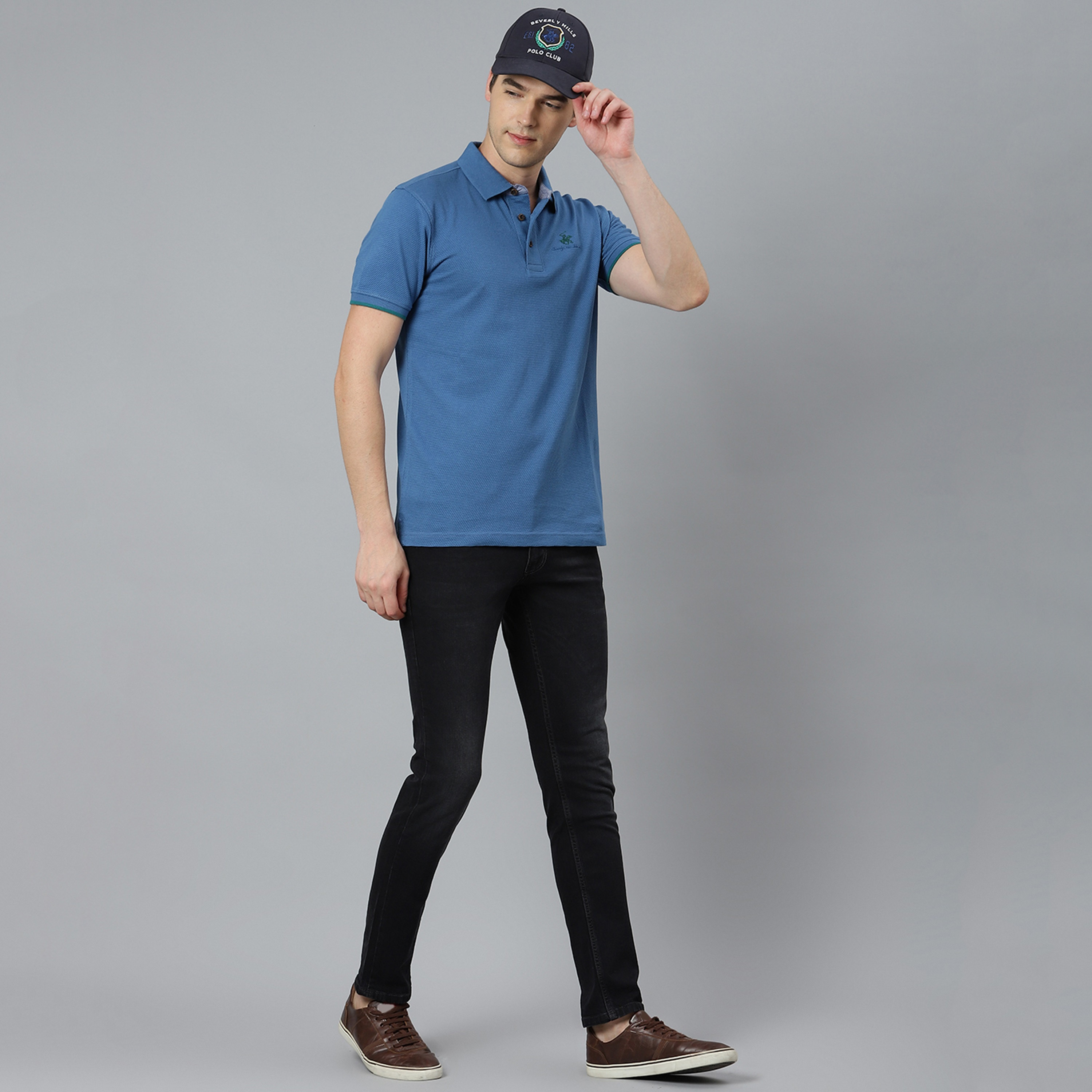 Beverly Hills Polo Club Men Orange Plain Short Sleeves Polo T-Shirt-men-clothing-tshirtsandpolos-polos-image-5