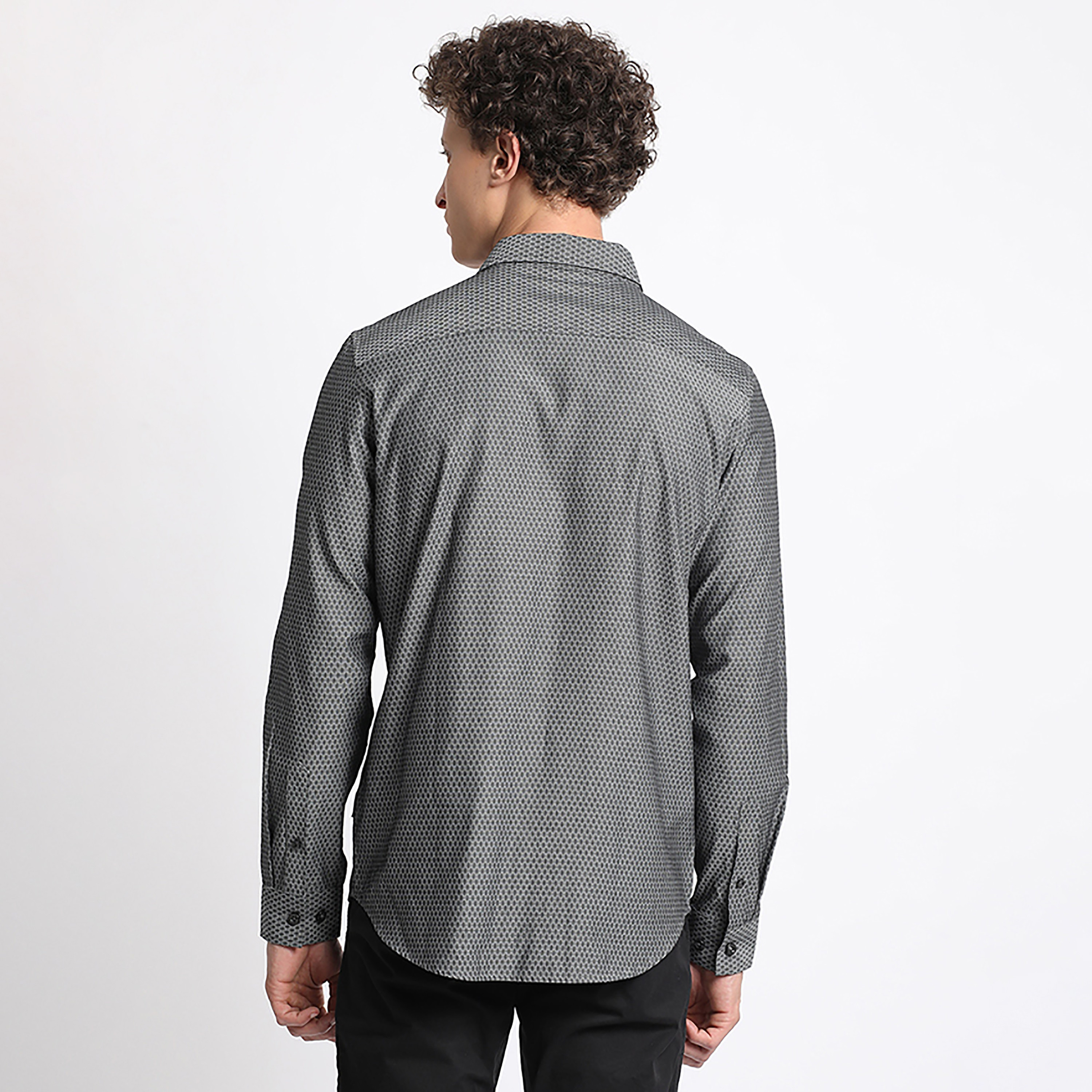 قميص فارمل من بيفرلي هيلز بولو كلوب بأكمام طويلة مع تيلرد فيت ذو تكسثرد-men-clothing-shirts-image-4