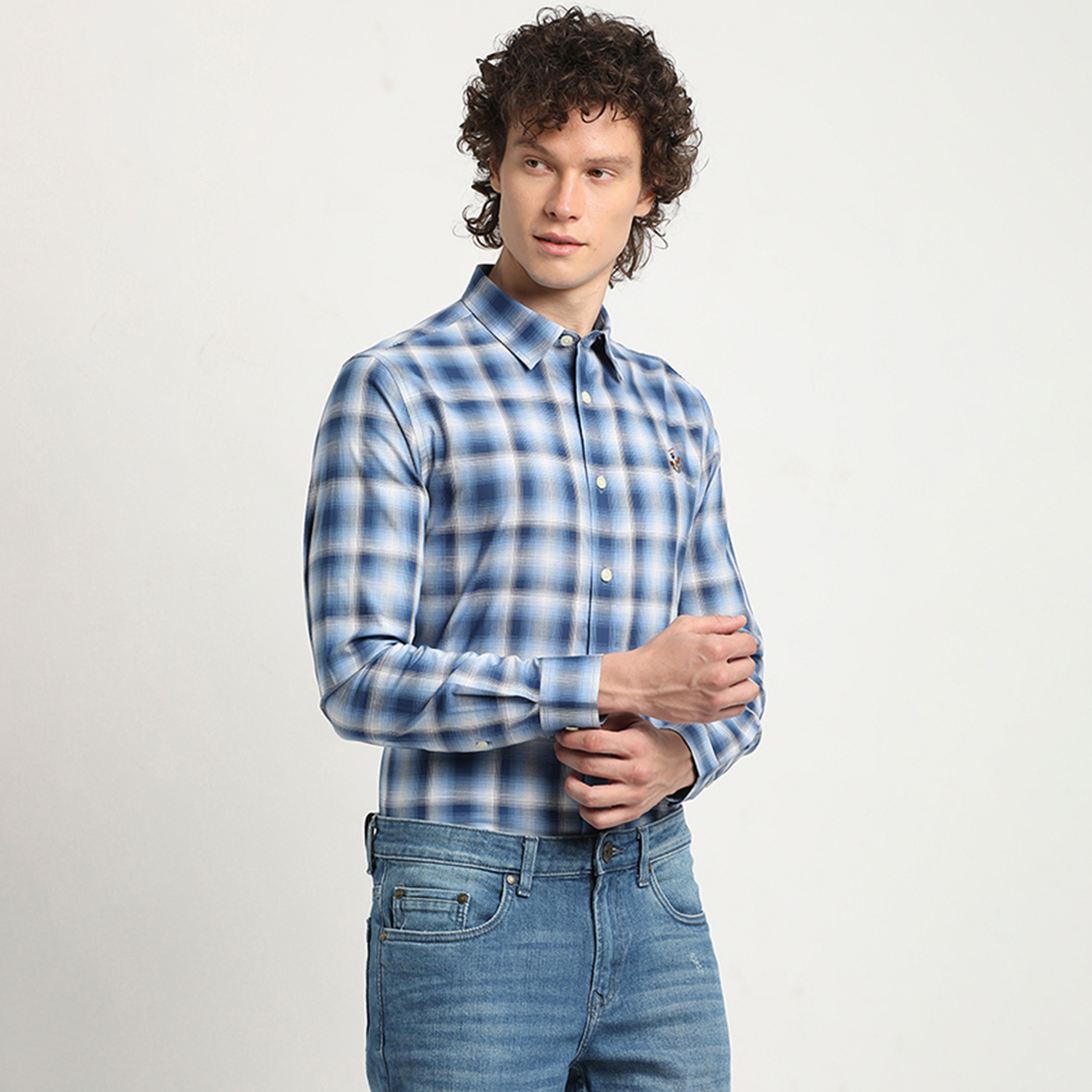 قميص رجالي بياقة مربعات تارتان وأكمام طويلة من بيفرلي هيلز بولو كلوب-men-clothing-shirts-image-4