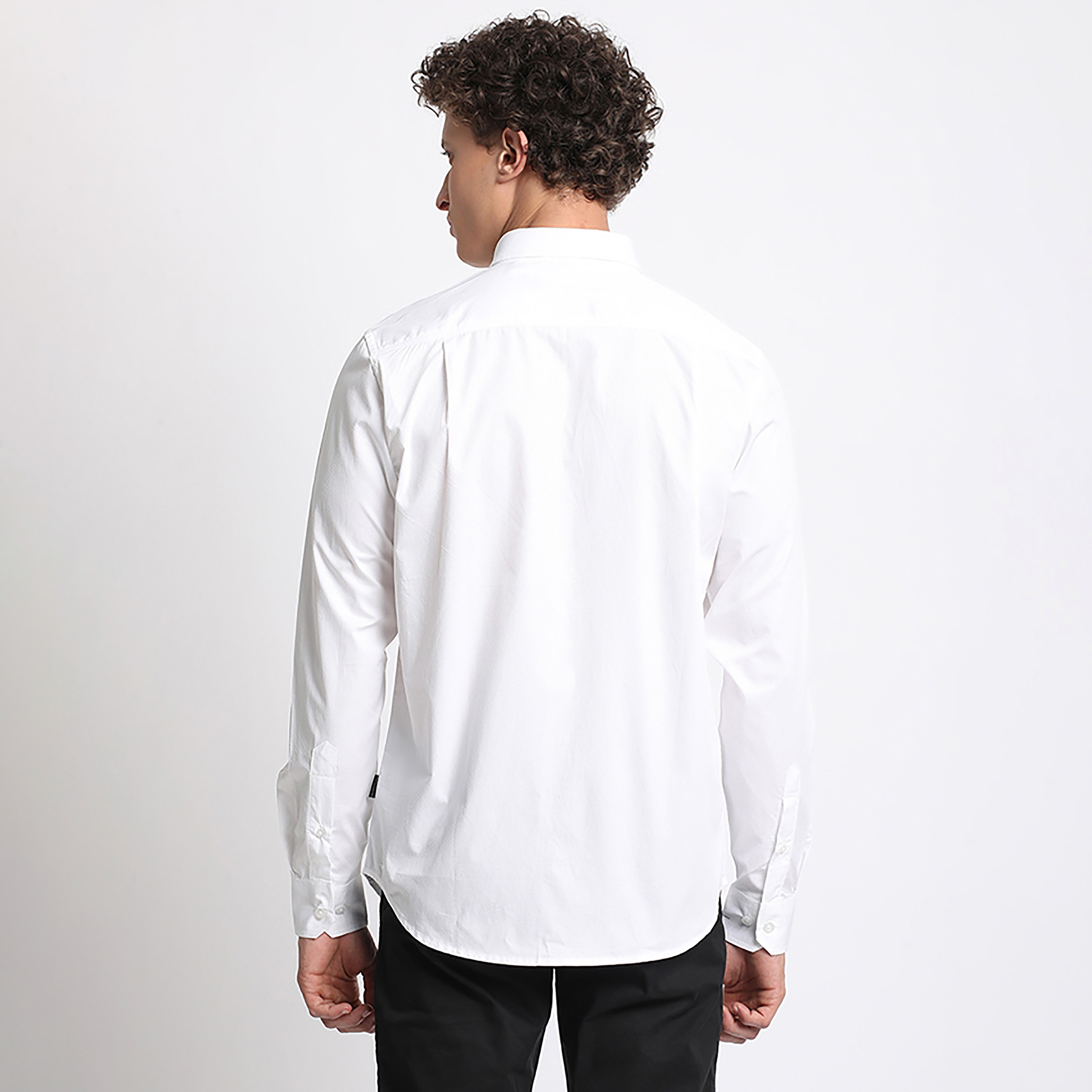 قميص فارمل من بيفرلي هيلز بولو كلوب بأكمام طويلة مع ريجولر فيت ذو تكسثرد-men-clothing-shirts-image-4