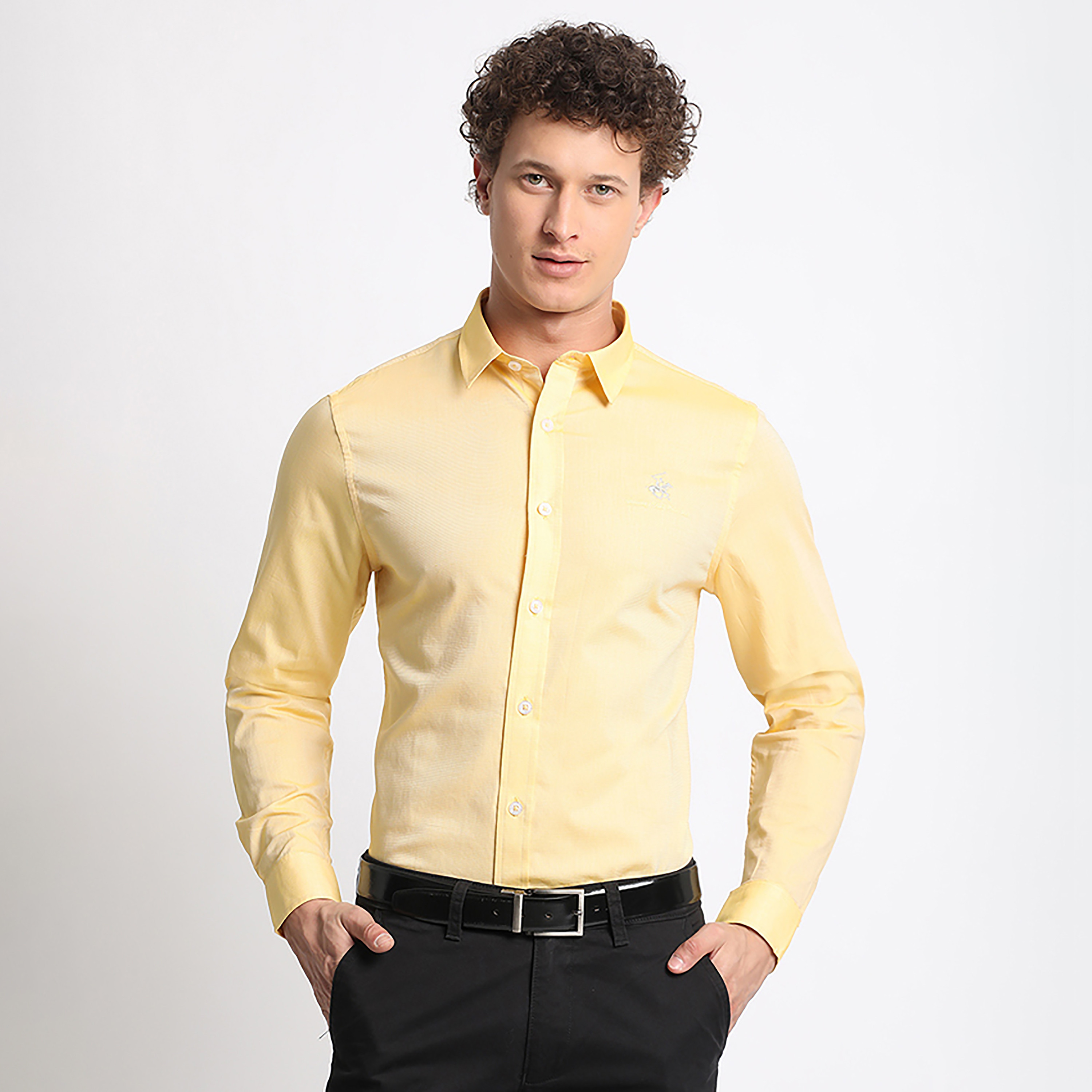 قميص رجالي بقصة عادية وياقة سادة وأكمام طويلة من بيفرلي هيلز بولو كلوب-men-clothing-shirts-image-1