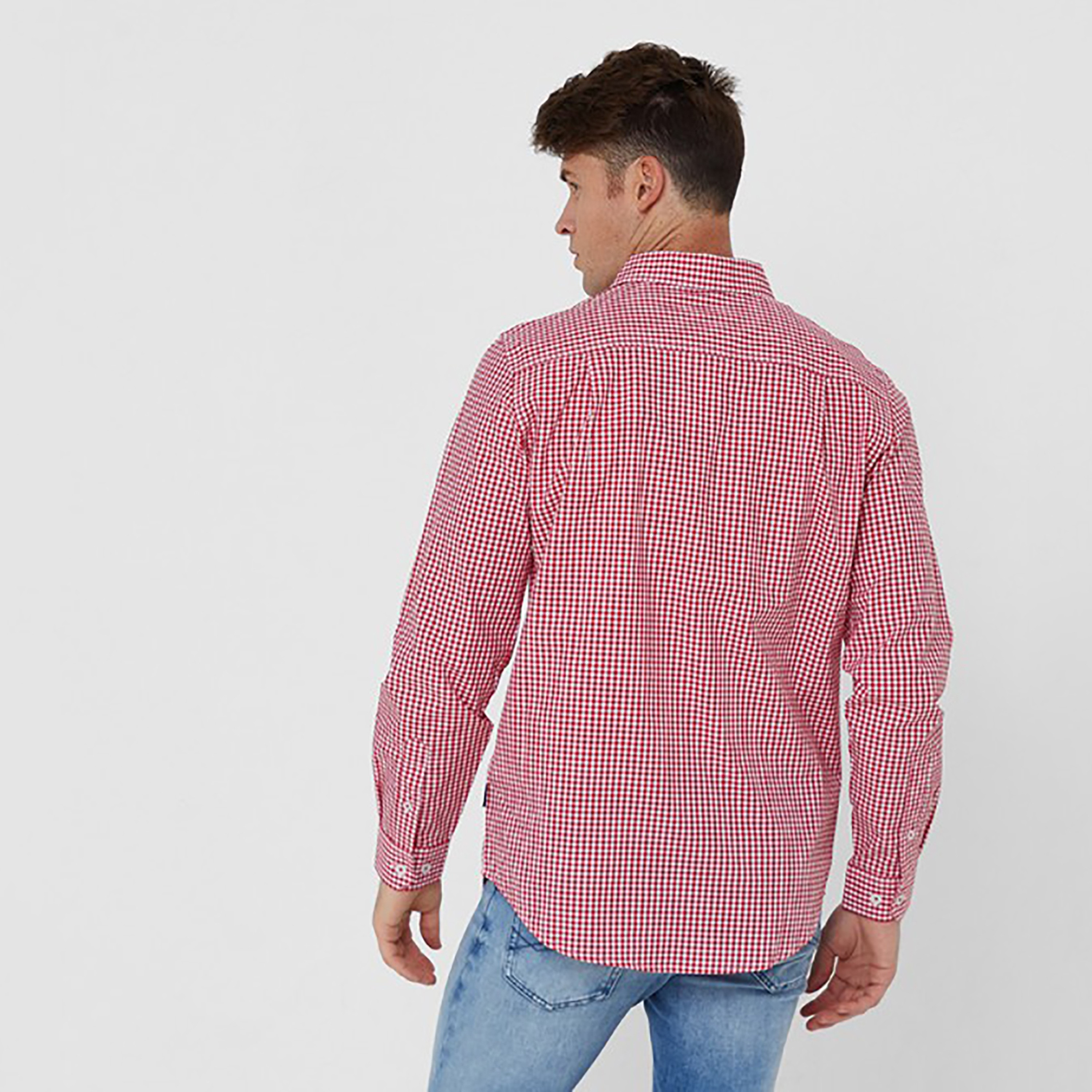 بيفرلي هيلز بولو كلوب-  قميص رجالي منقوش بأكمام طويلة وياقة-men-clothing-shirts-image-10