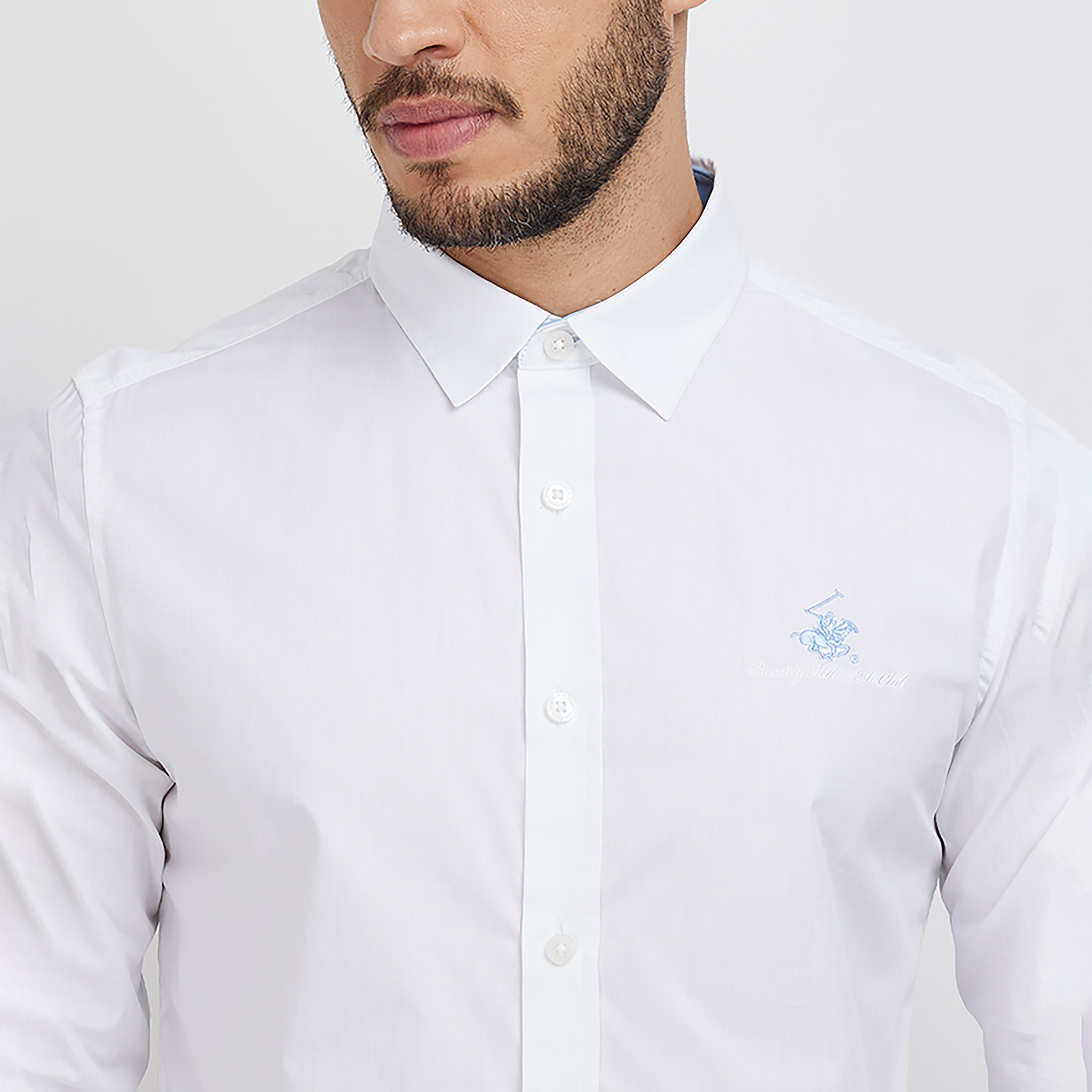 قميص رجالي بقصّة عادية وياقة مدببة وأكمام طويلة من بيفرلي هيلز بولو كلوب-men-clothing-shirts-image-3