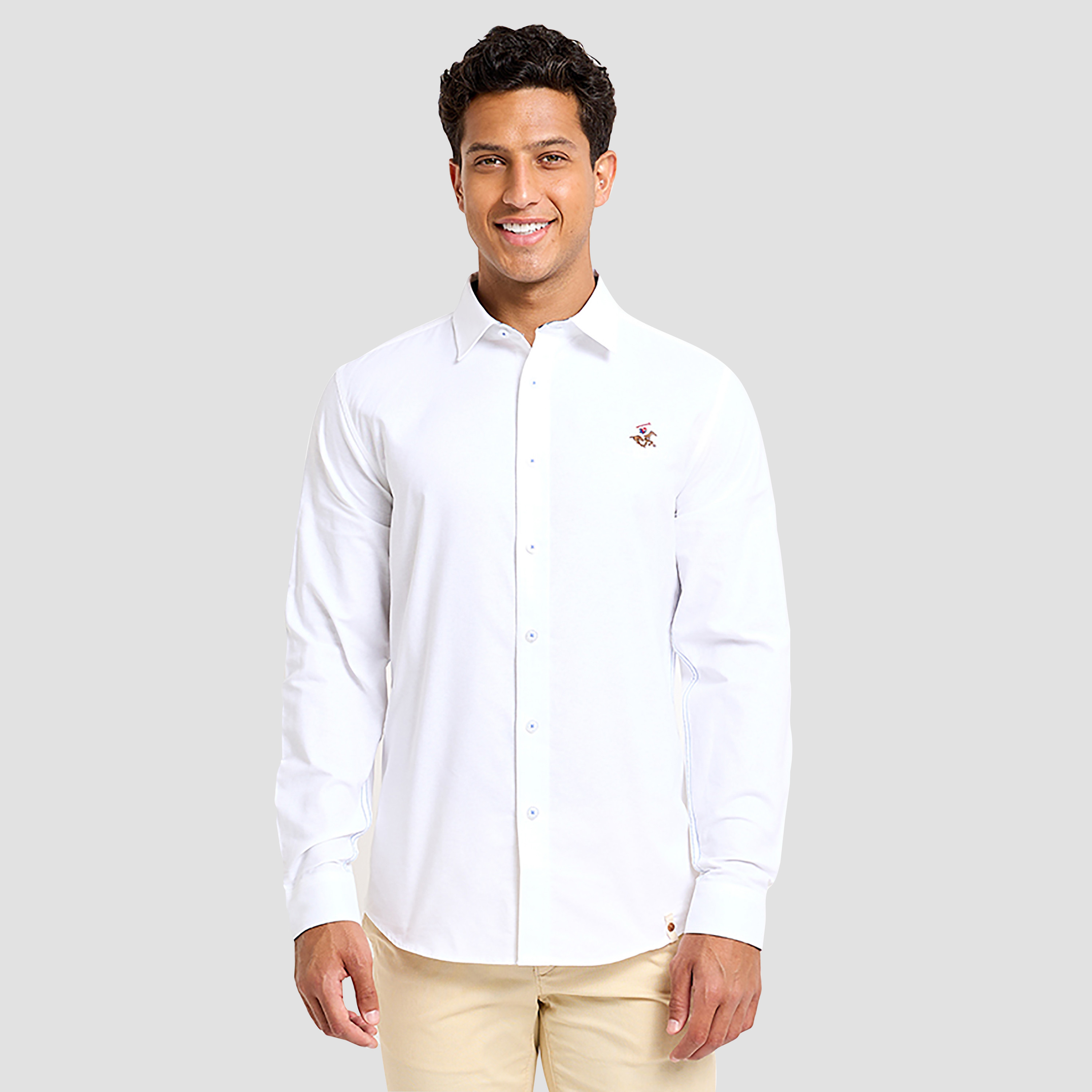 قميص رجالي بقصة عادية وياقة سادة وأكمام طويلة من بيفرلي هيلز بولو كلوب-men-clothing-shirts-image-1