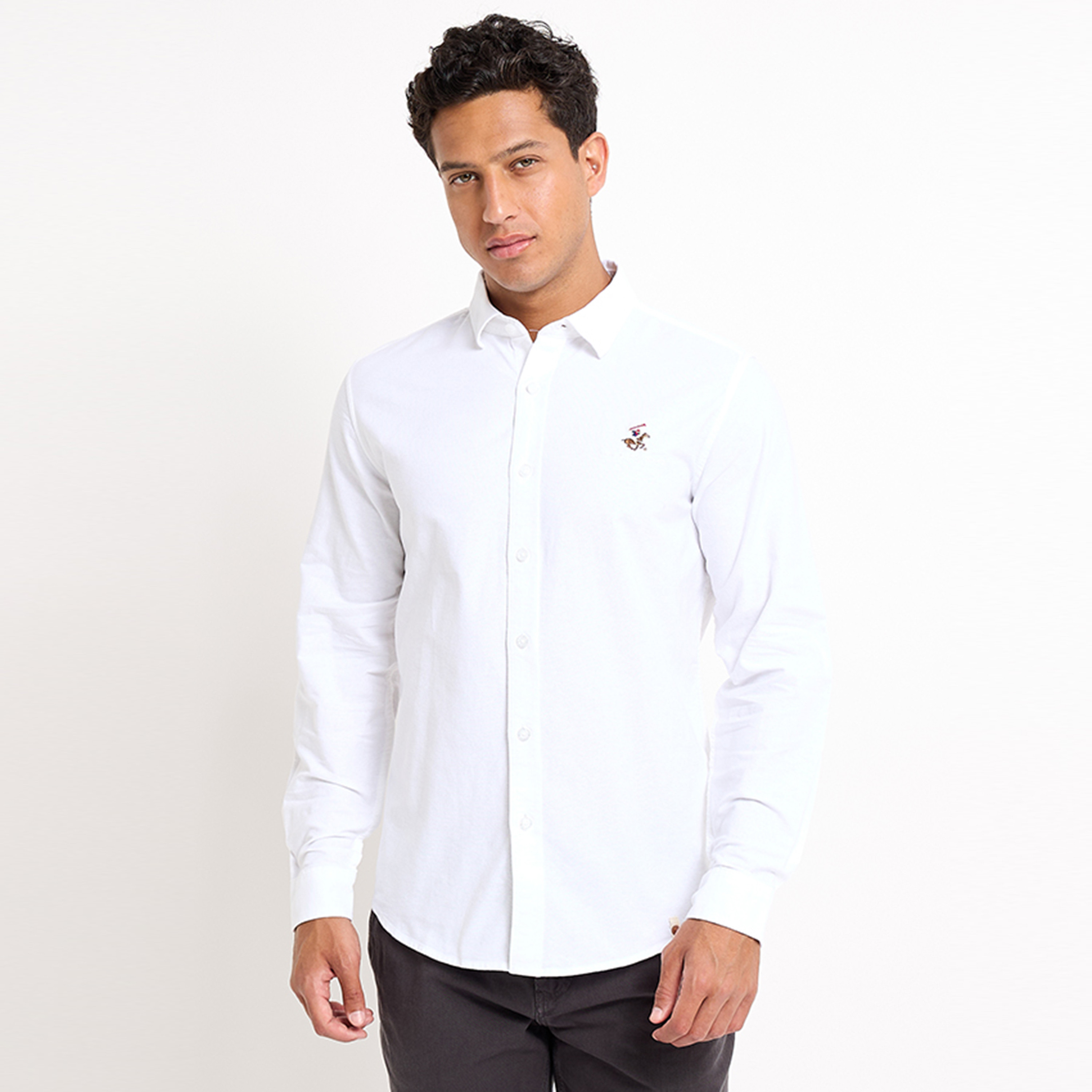 قميص بيفرلي هيلز بولو كلوب للرجال ذو ياقة مطرزة وأكمام طويلة-men-clothing-shirts-image-5