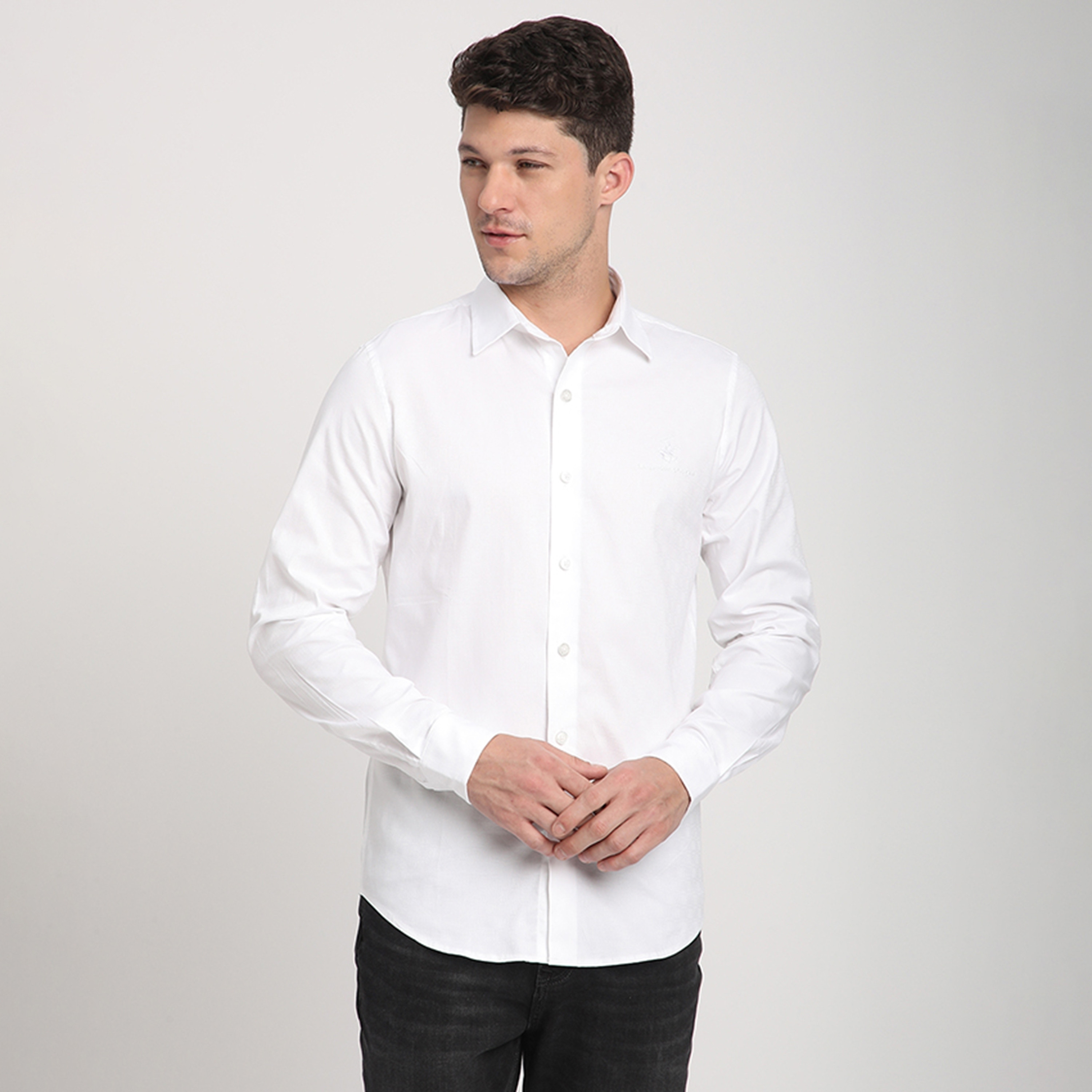 قميص بيفرلي هيلز بولو كلوب للرجال بقصة عادية، وياقة عادية، وأكمام طويلة-men-clothing-shirts-image-1
