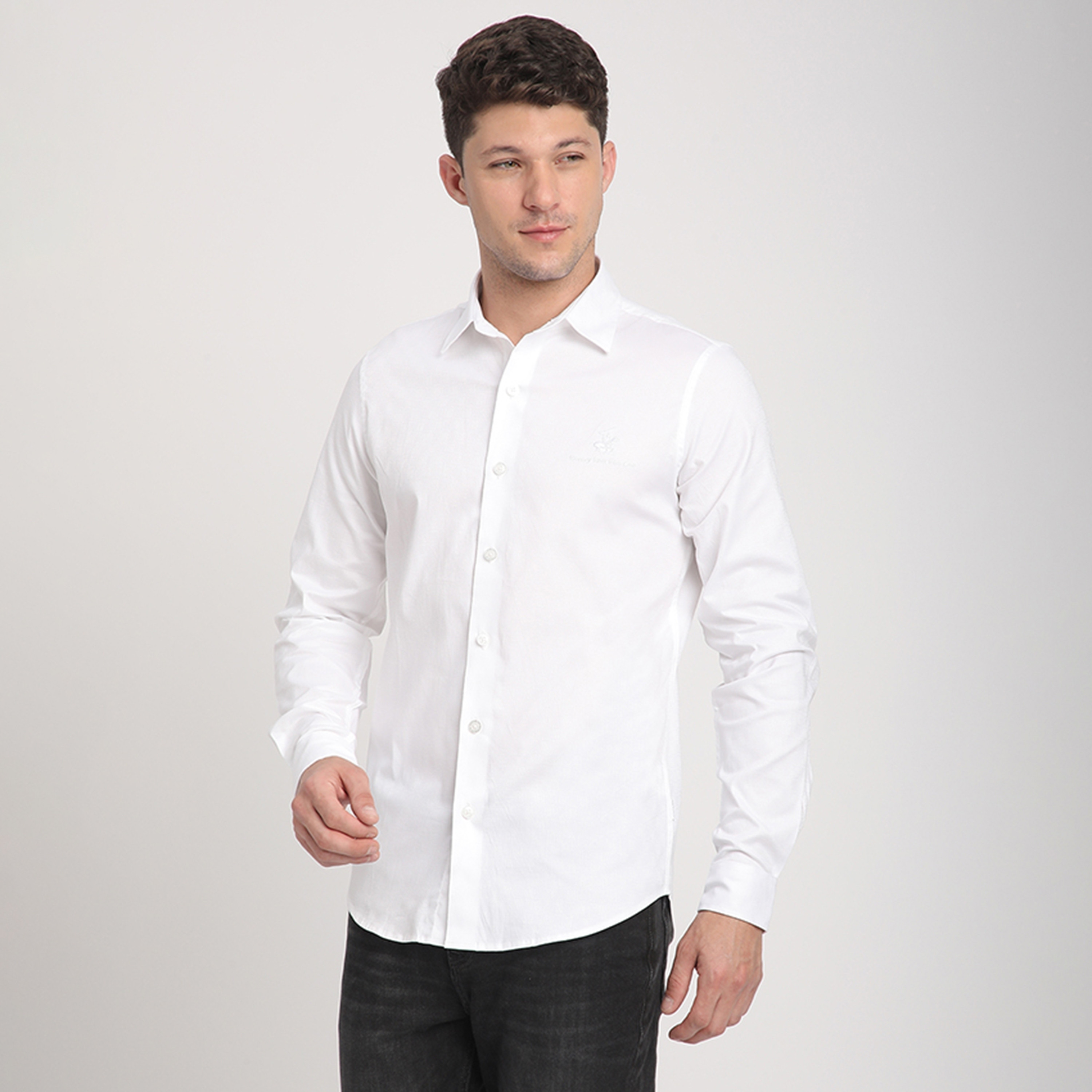 قميص بيفرلي هيلز بولو كلوب للرجال بقصة عادية، وياقة عادية، وأكمام طويلة-men-clothing-shirts-image-3