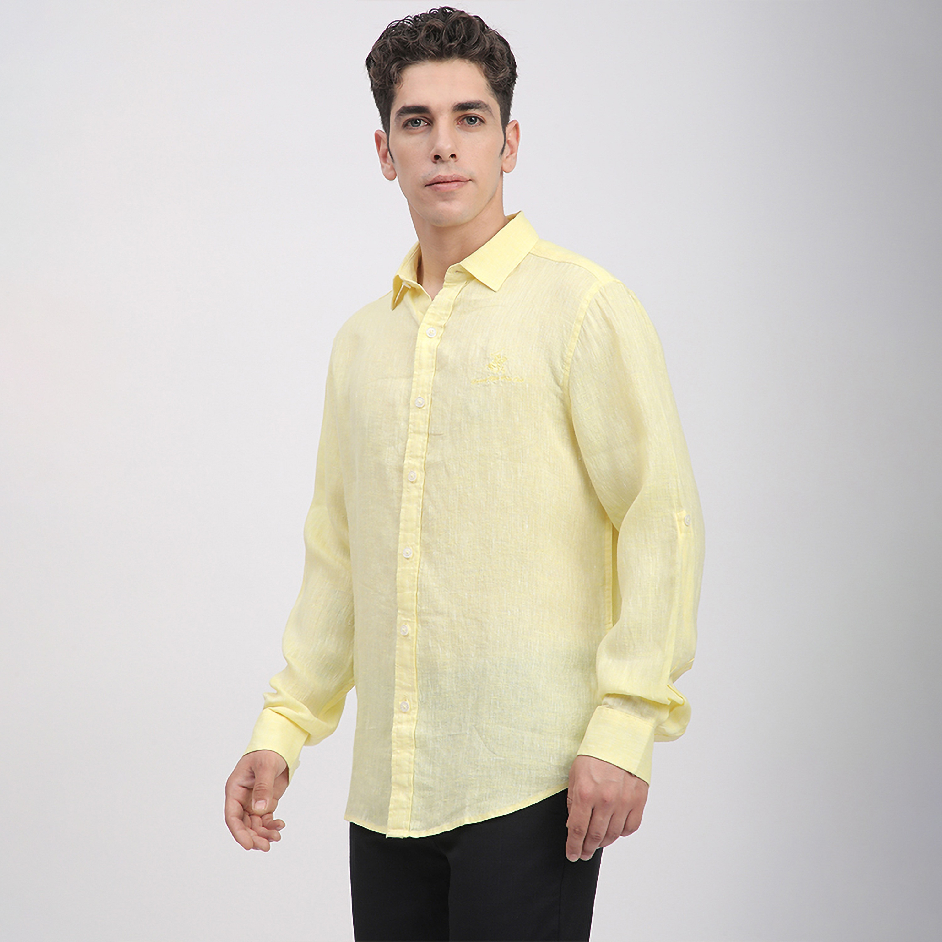 قميص رجالي بقصّة عادية وياقة منبسطة وأكمام طويلة من بيفرلي هيلز بولو كلوب-men-clothing-shirts-image-2