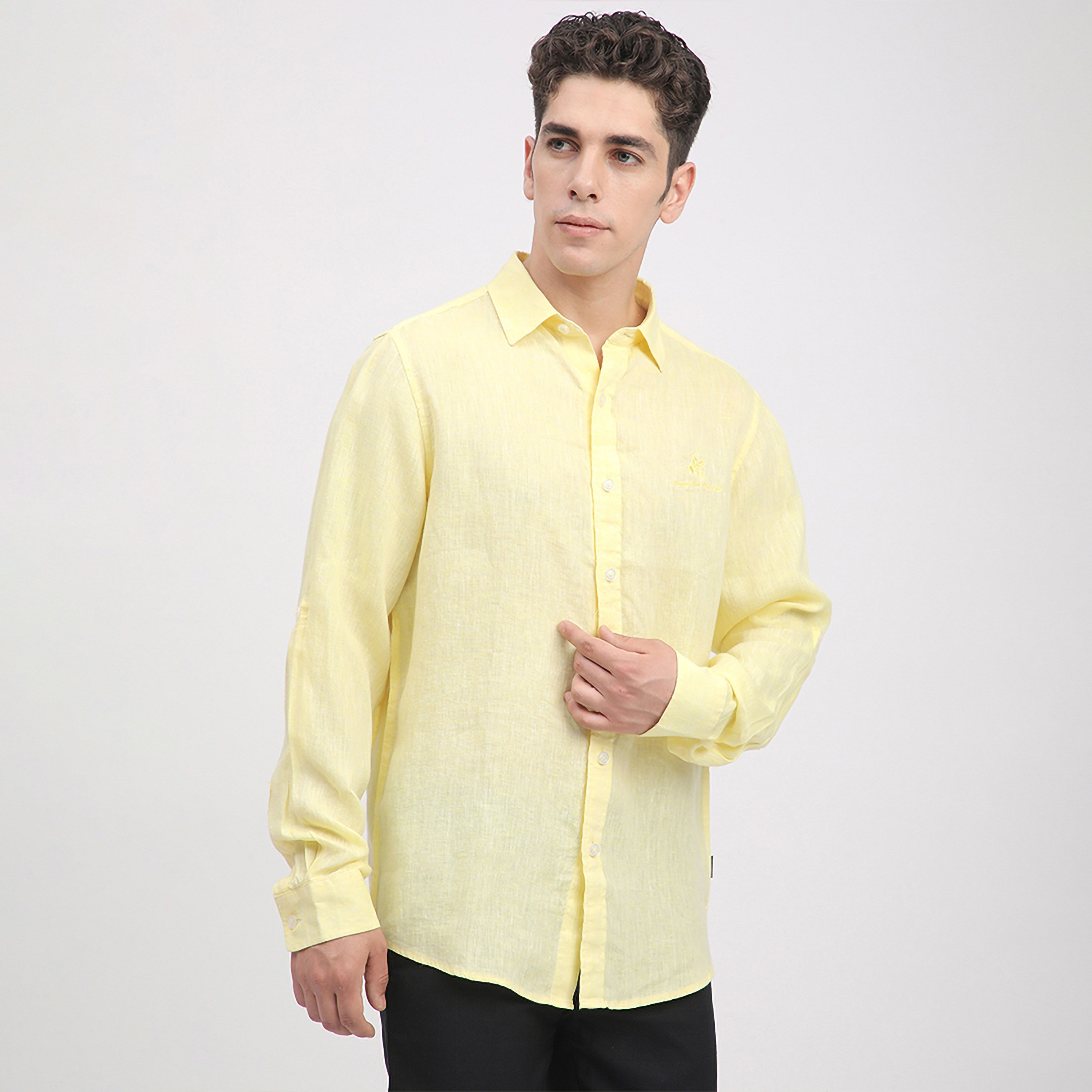 قميص رجالي بقصّة عادية وياقة منبسطة وأكمام طويلة من بيفرلي هيلز بولو كلوب-men-clothing-shirts-image-3