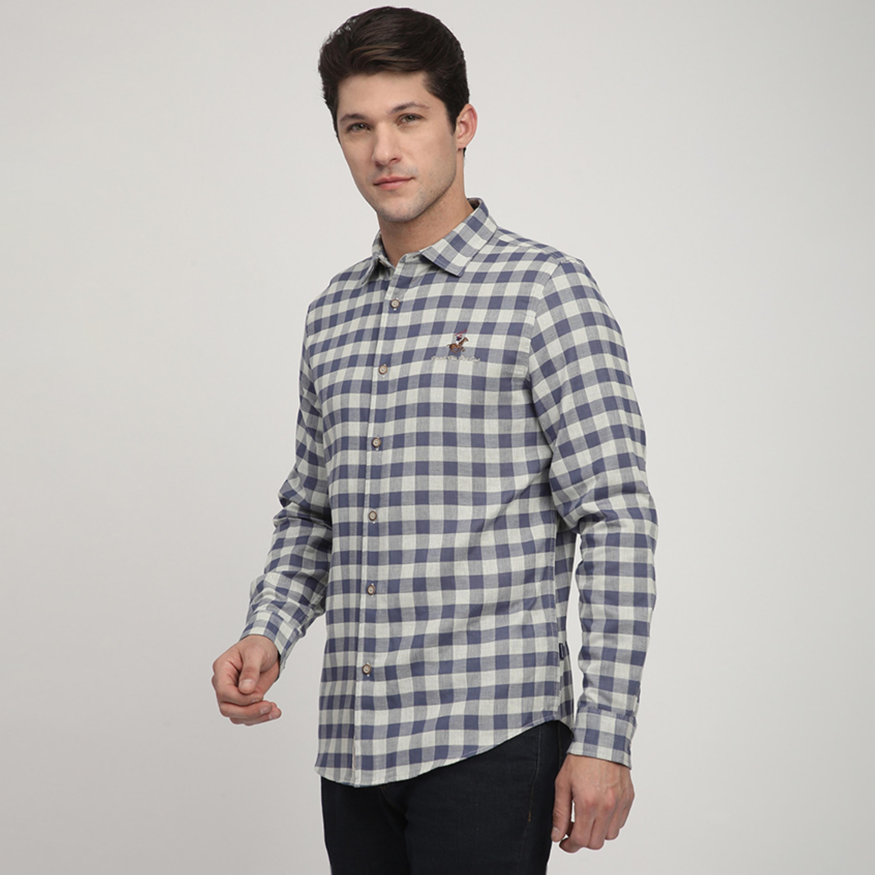 قميص رجالي بقصّة عادية ومربّعات وأكمام طويلة من بيفرلي هيلز بولو كلوب-men-clothing-shirts-image-2